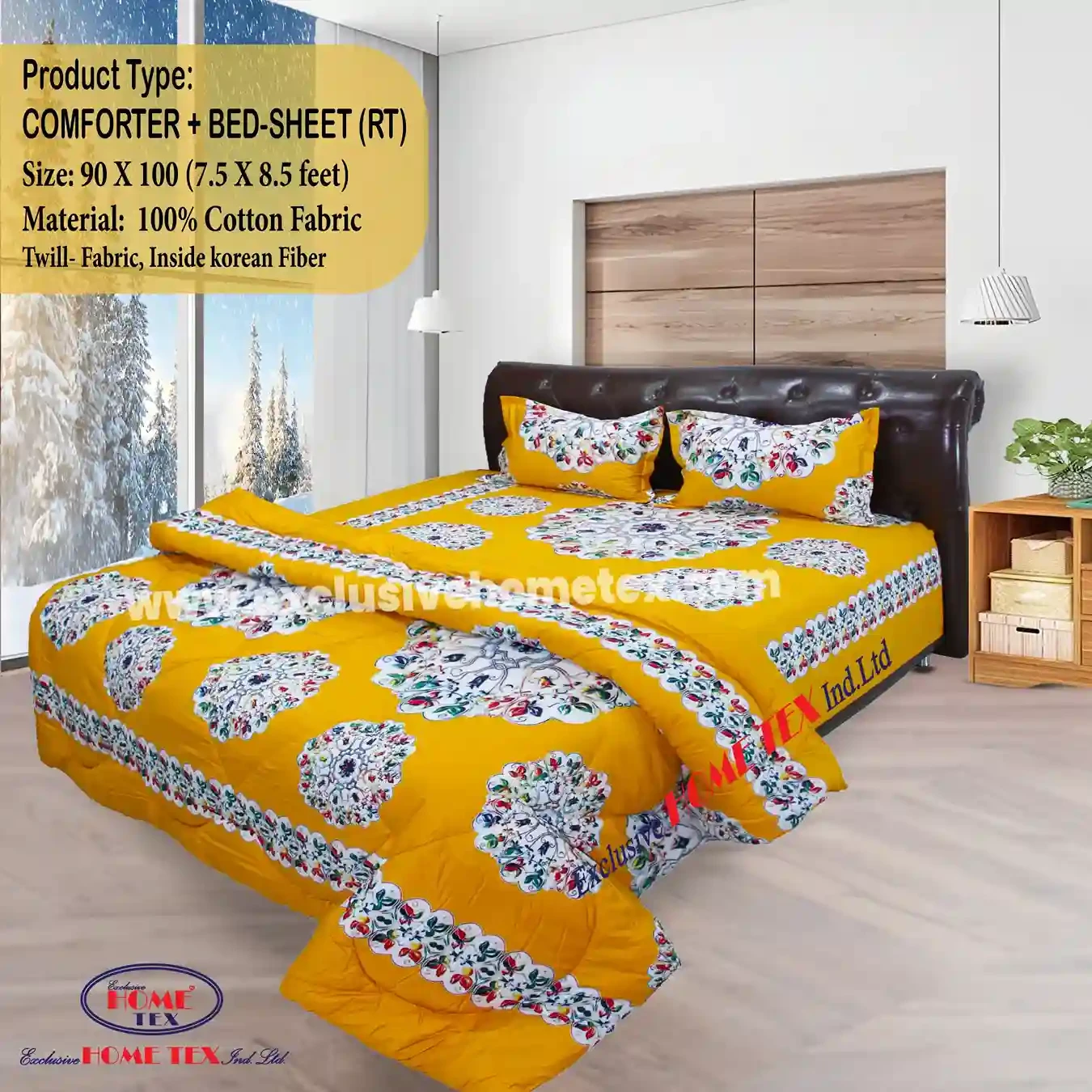 Twill Fabric Comforter + Bedsheet (RT)