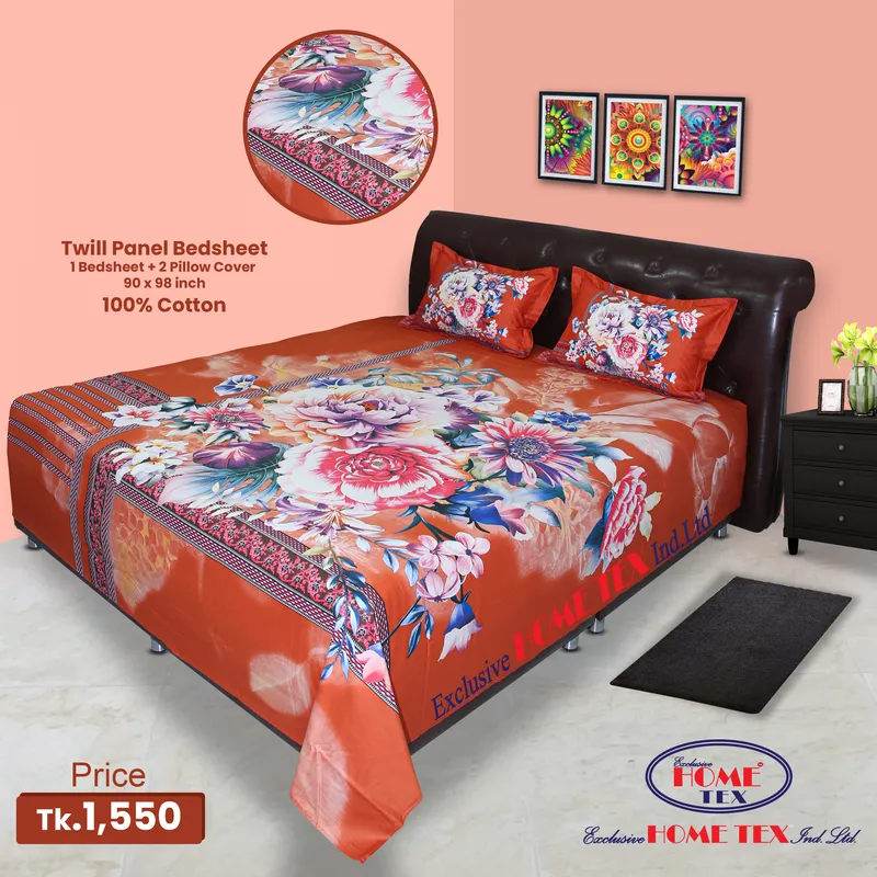 Twill-Panel Fabric Bedsheet (RTP)