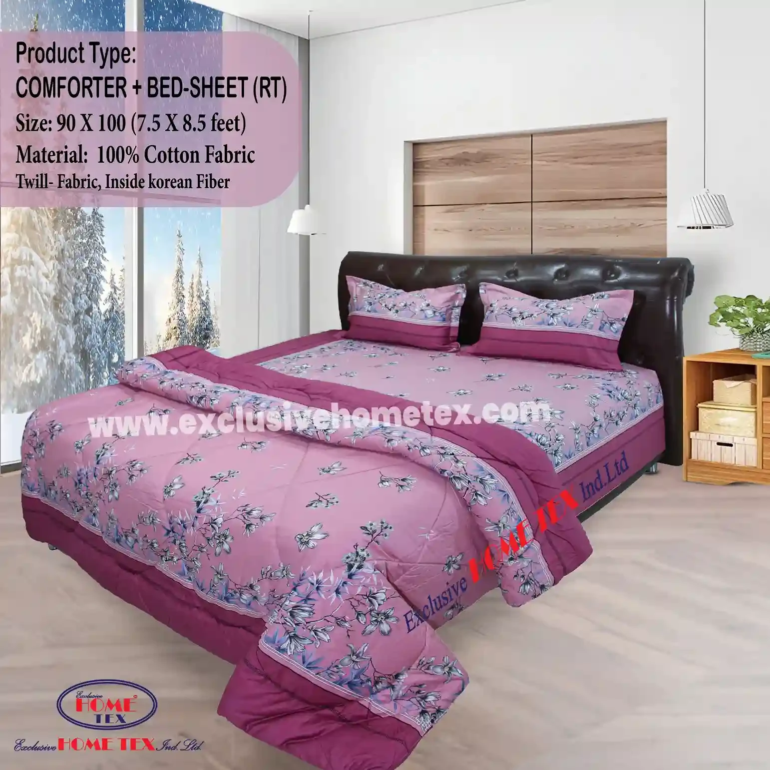 Twill Fabric Comforter + Bedsheet (RT)