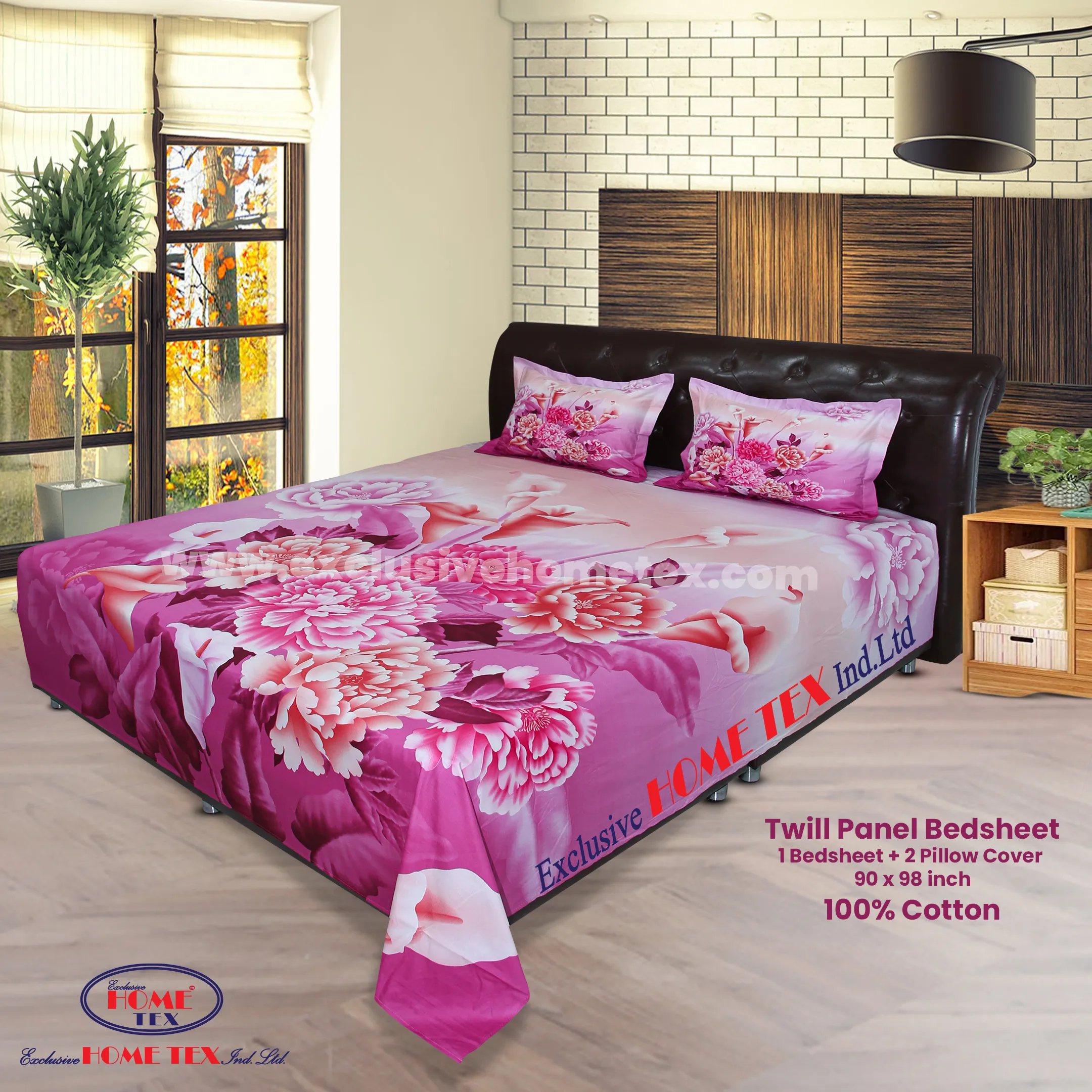 Twill-Panel Fabric Bedsheet (RTP)