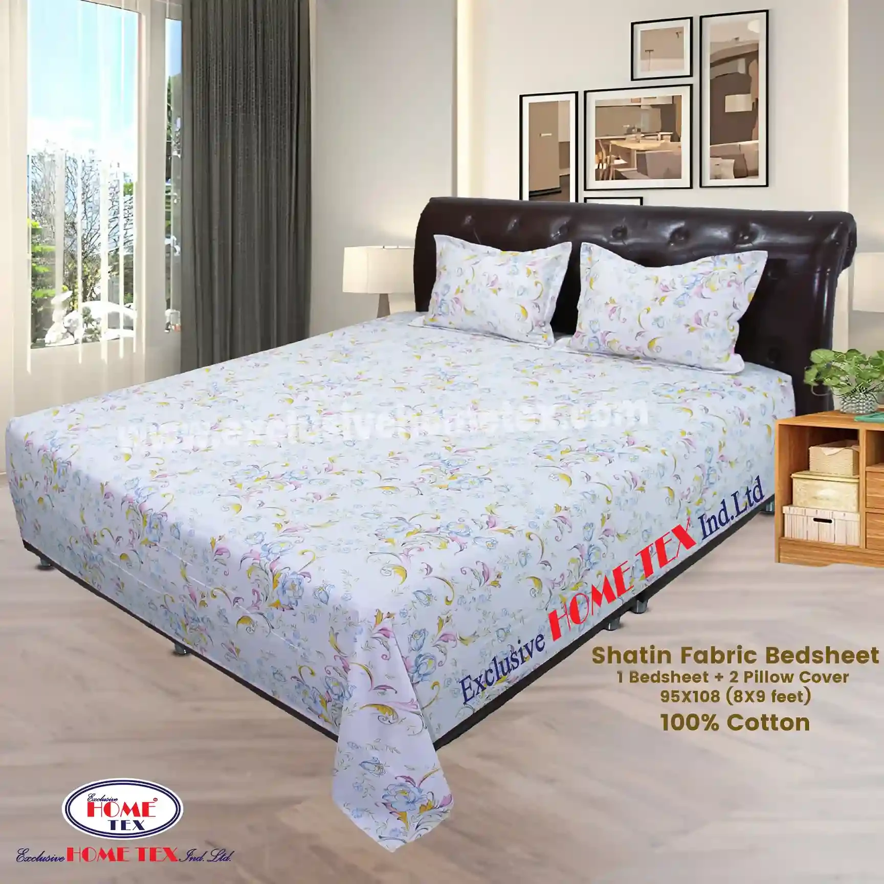 Shatin Fabric Bedsheet (VRS)