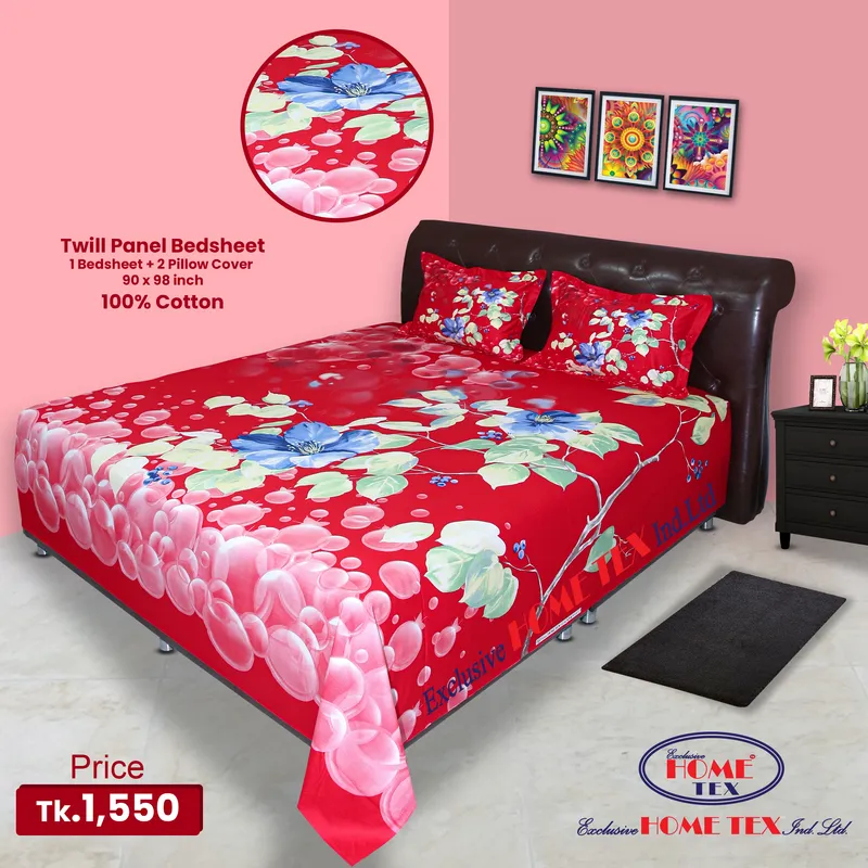 Twill-Panel Fabric Bedsheet (RTP)