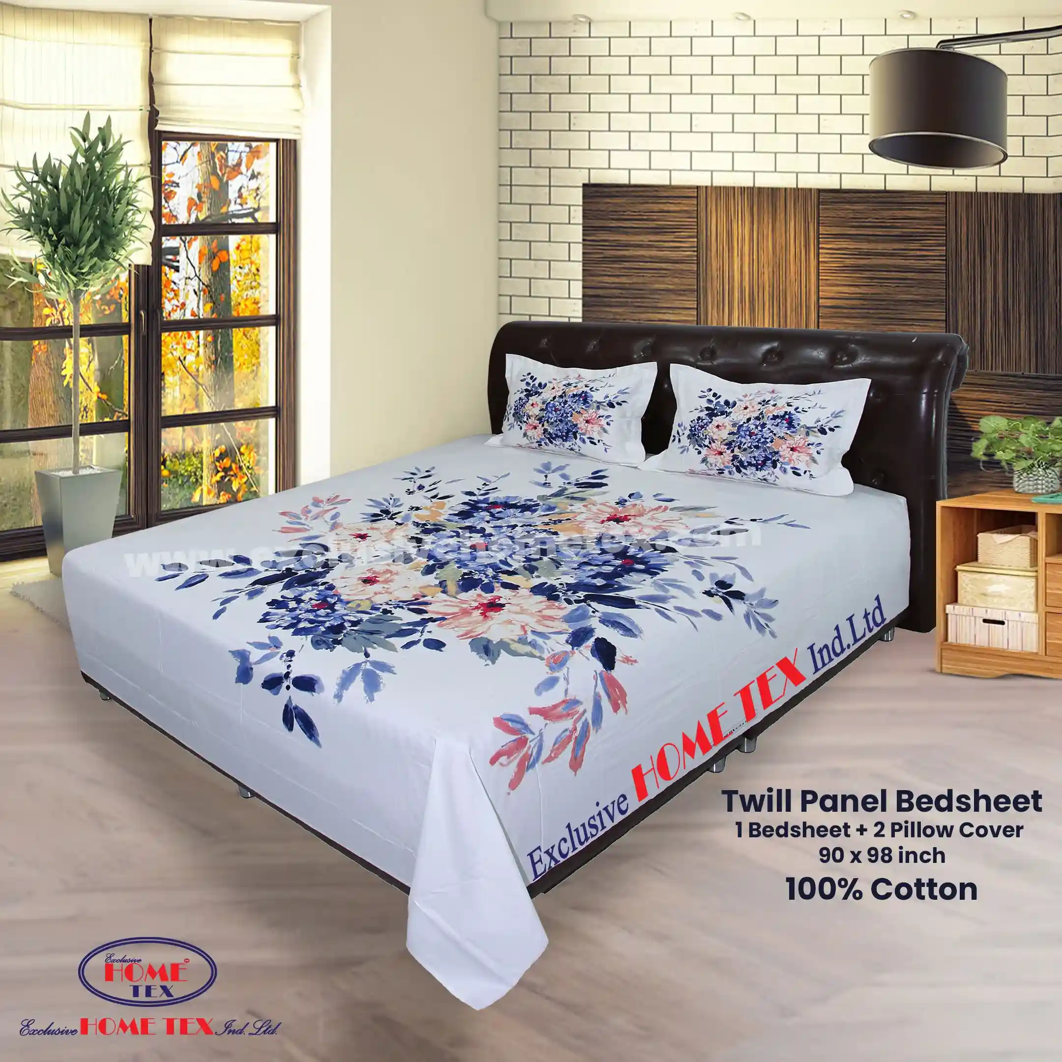 Twill-Panel Fabric Bedsheet (RTP)