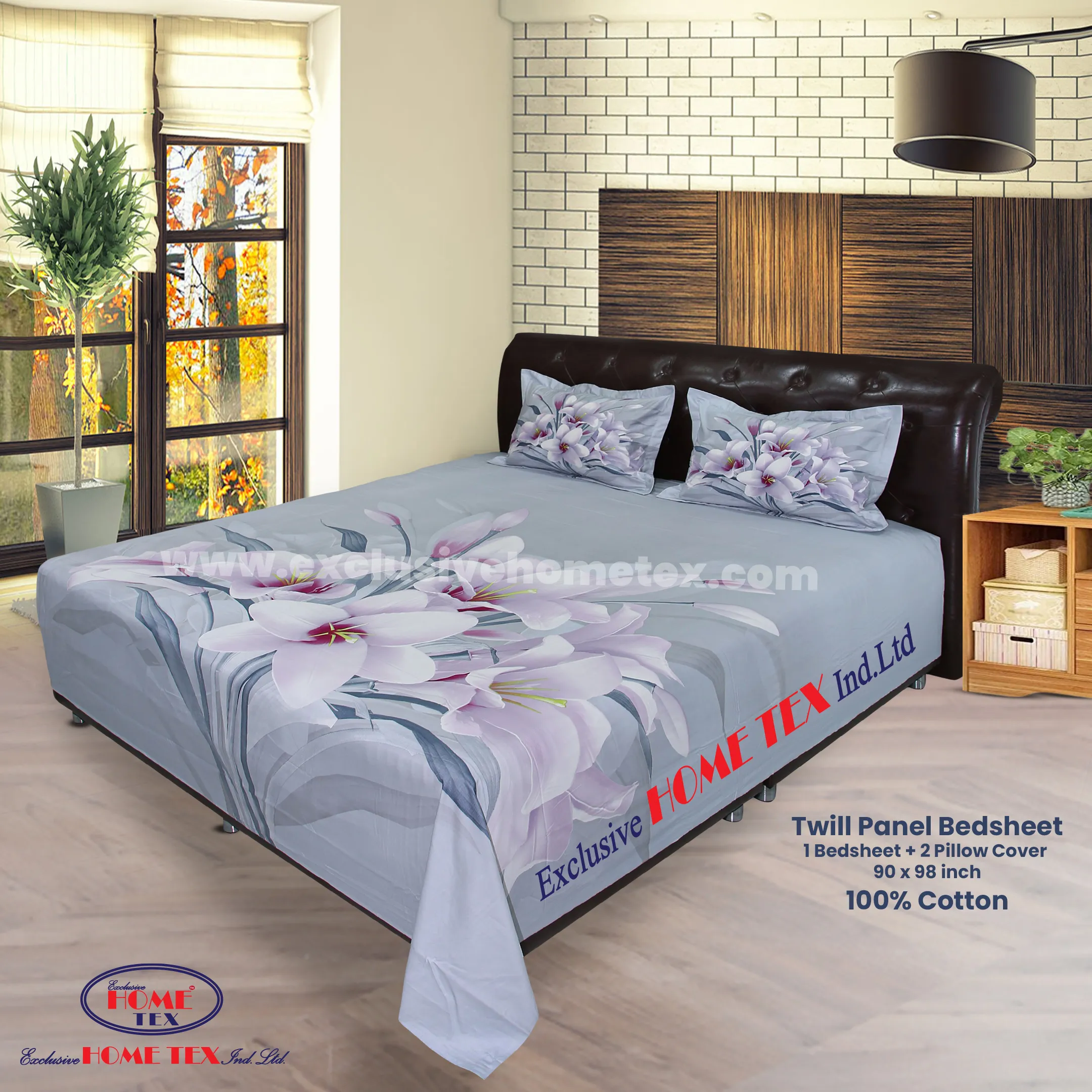 Twill-Panel Fabric Bedsheet (RTP)