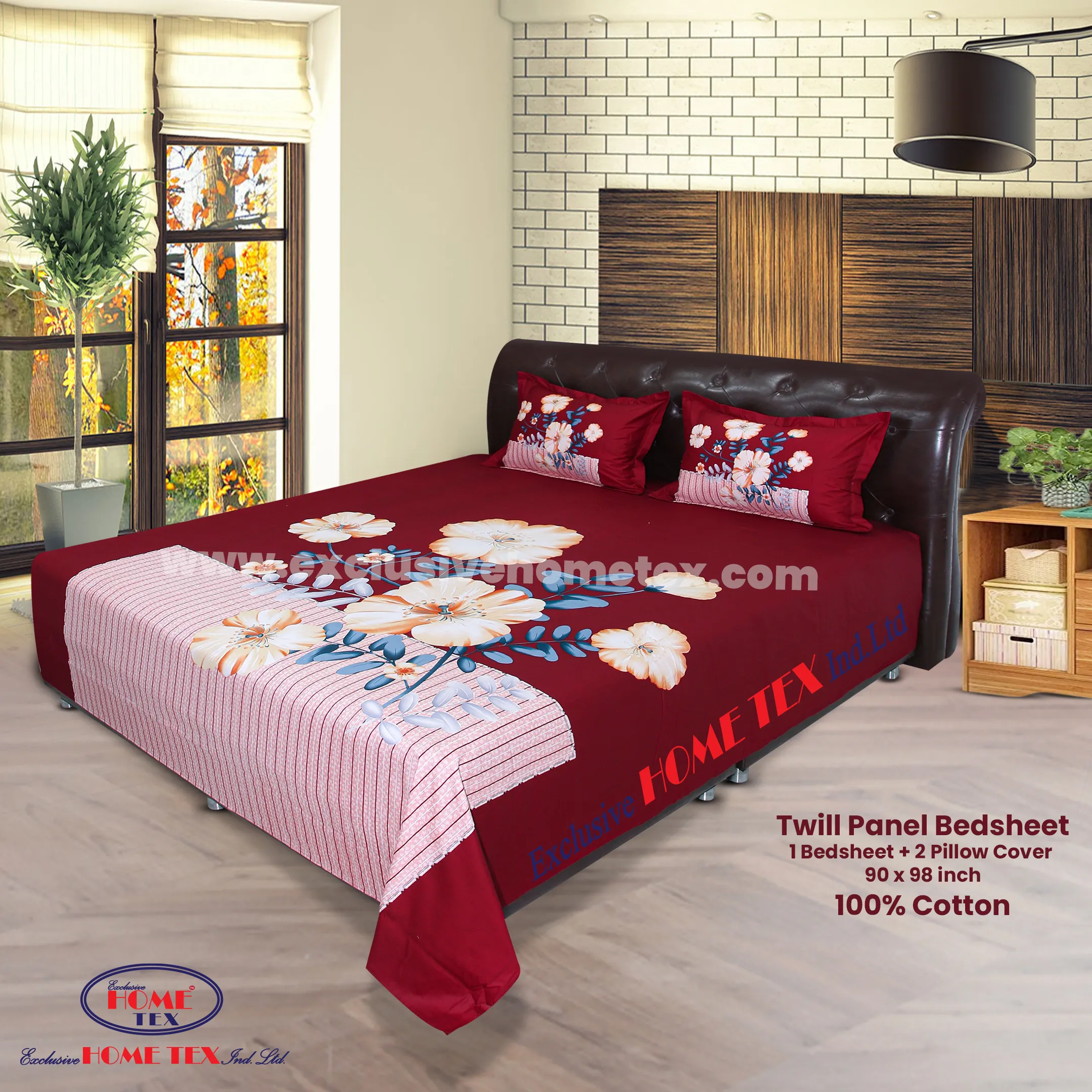 Twill-Panel Fabric Bedsheet (RTP)