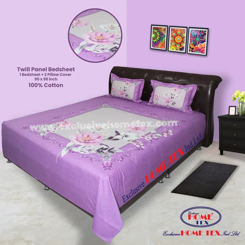 Twill-Panel Fabric Bedsheet (RTP)