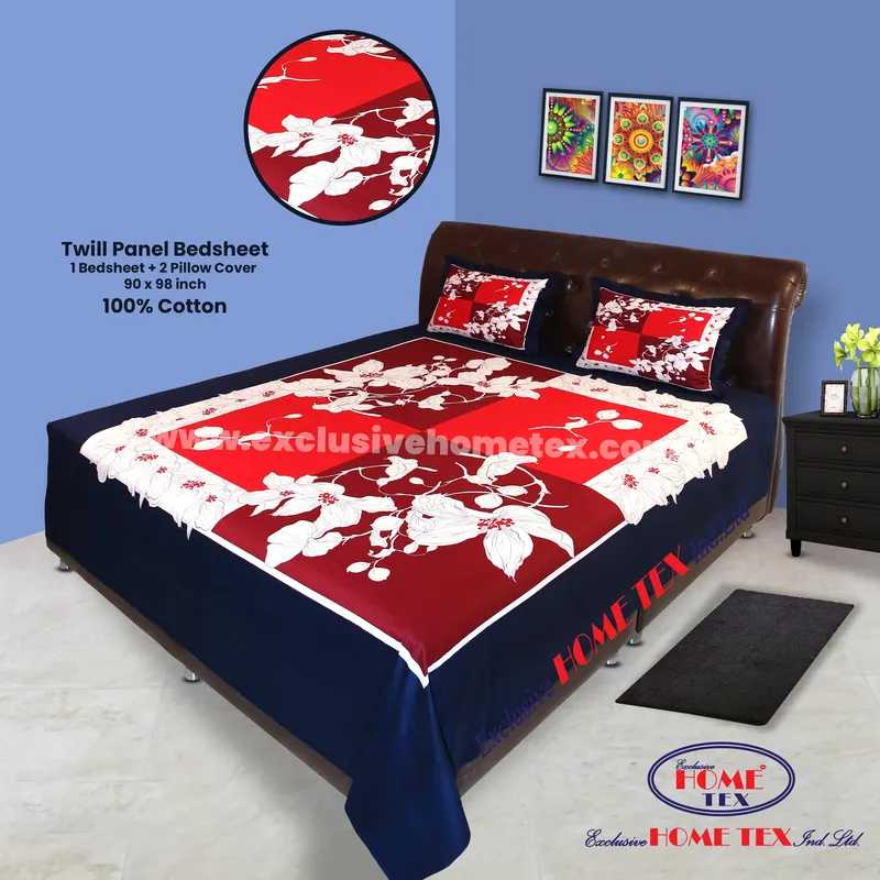 Twill-Panel Fabric Bedsheet (RTP)