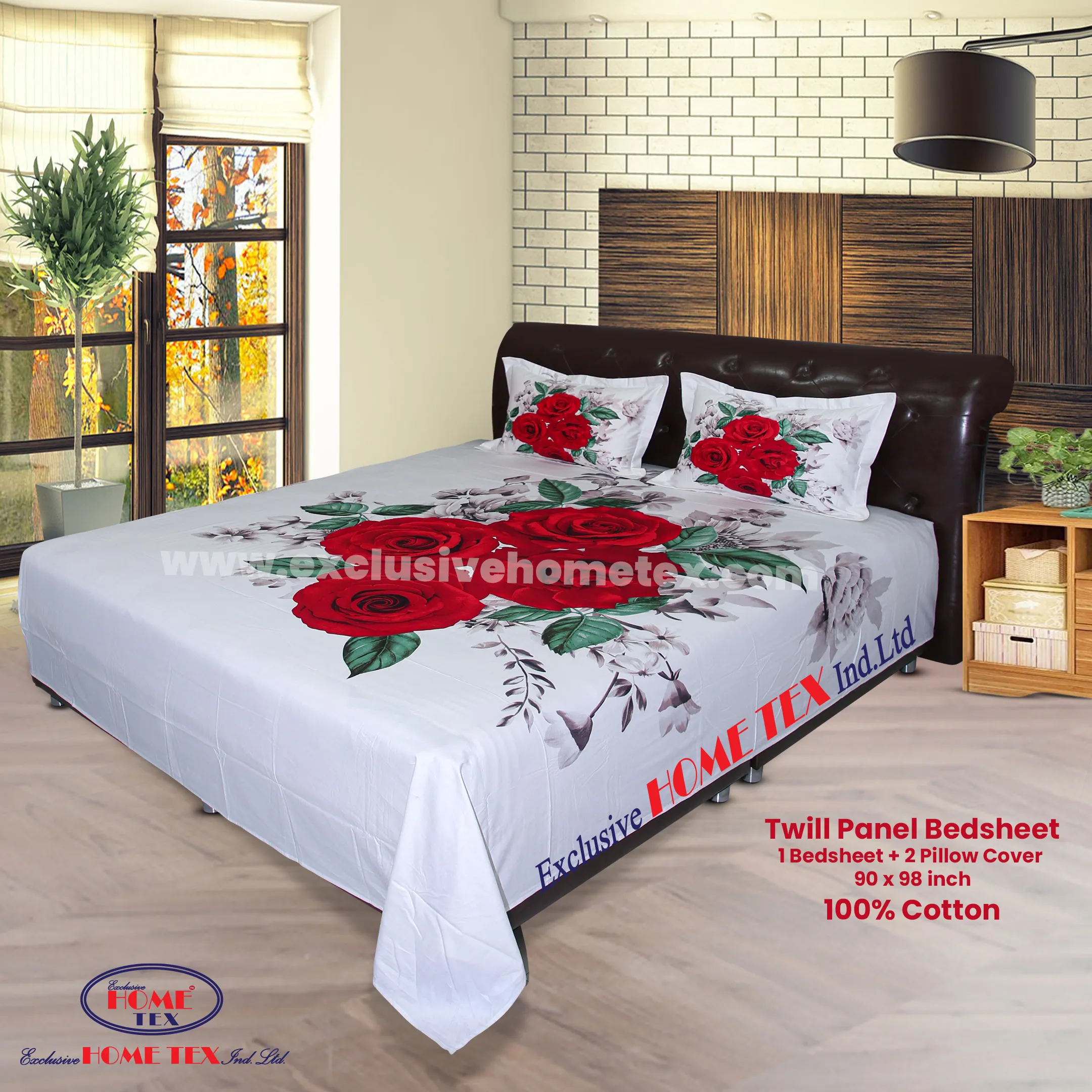 Twill-Panel Fabric Bedsheet (RTP)