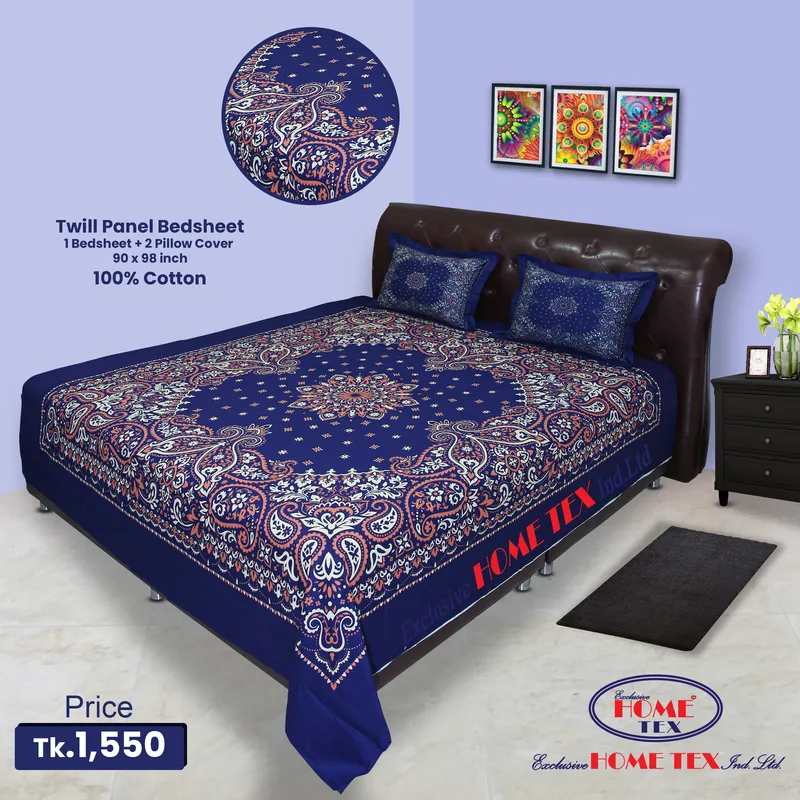 Twill-Panel Fabric Bedsheet (RTP)