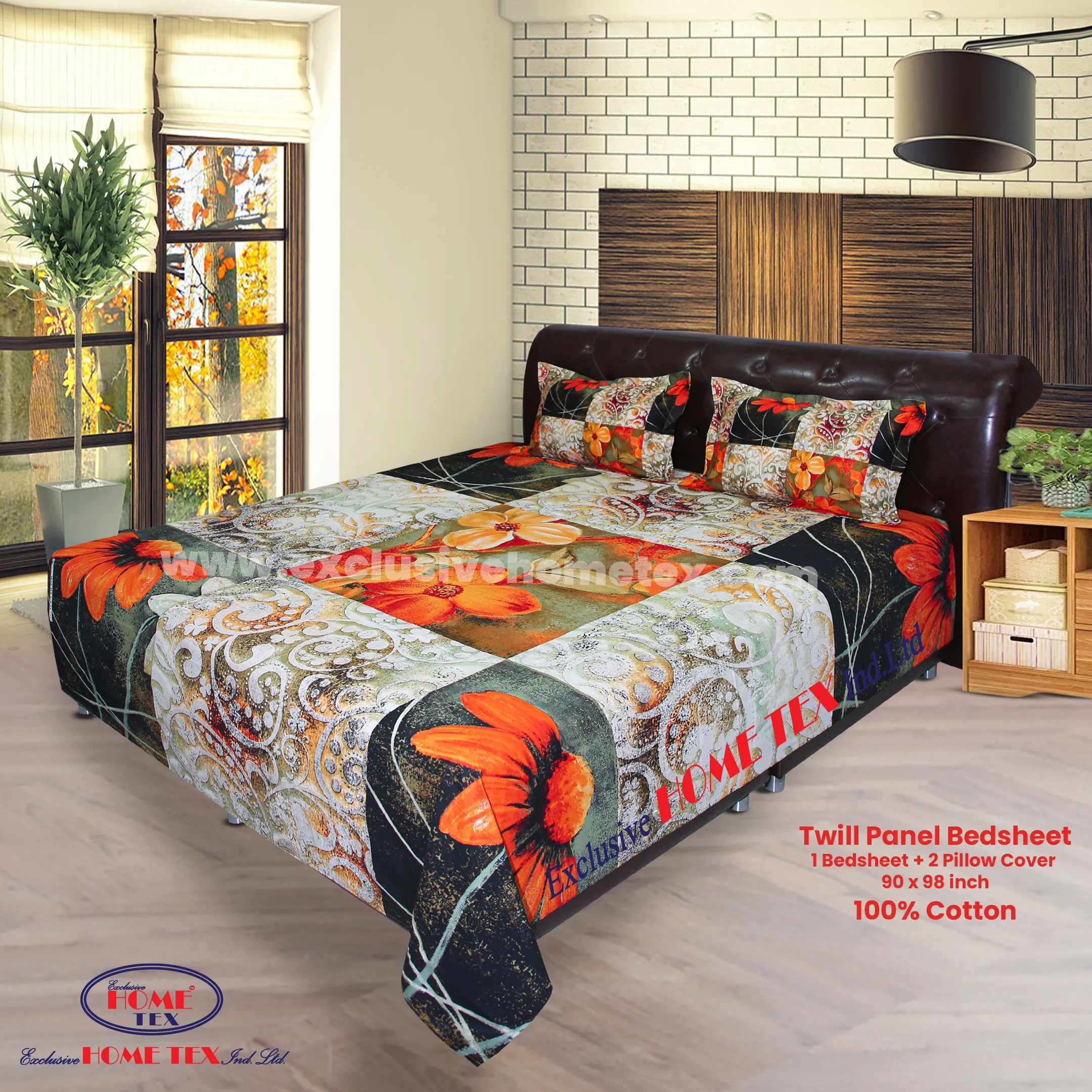 Twill-Panel Fabric Bedsheet (RTP)