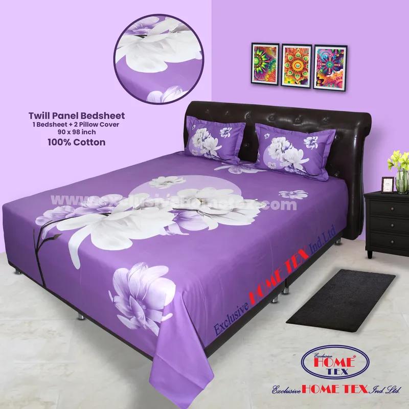 Twill-Panel Fabric Bedsheet (RTP)