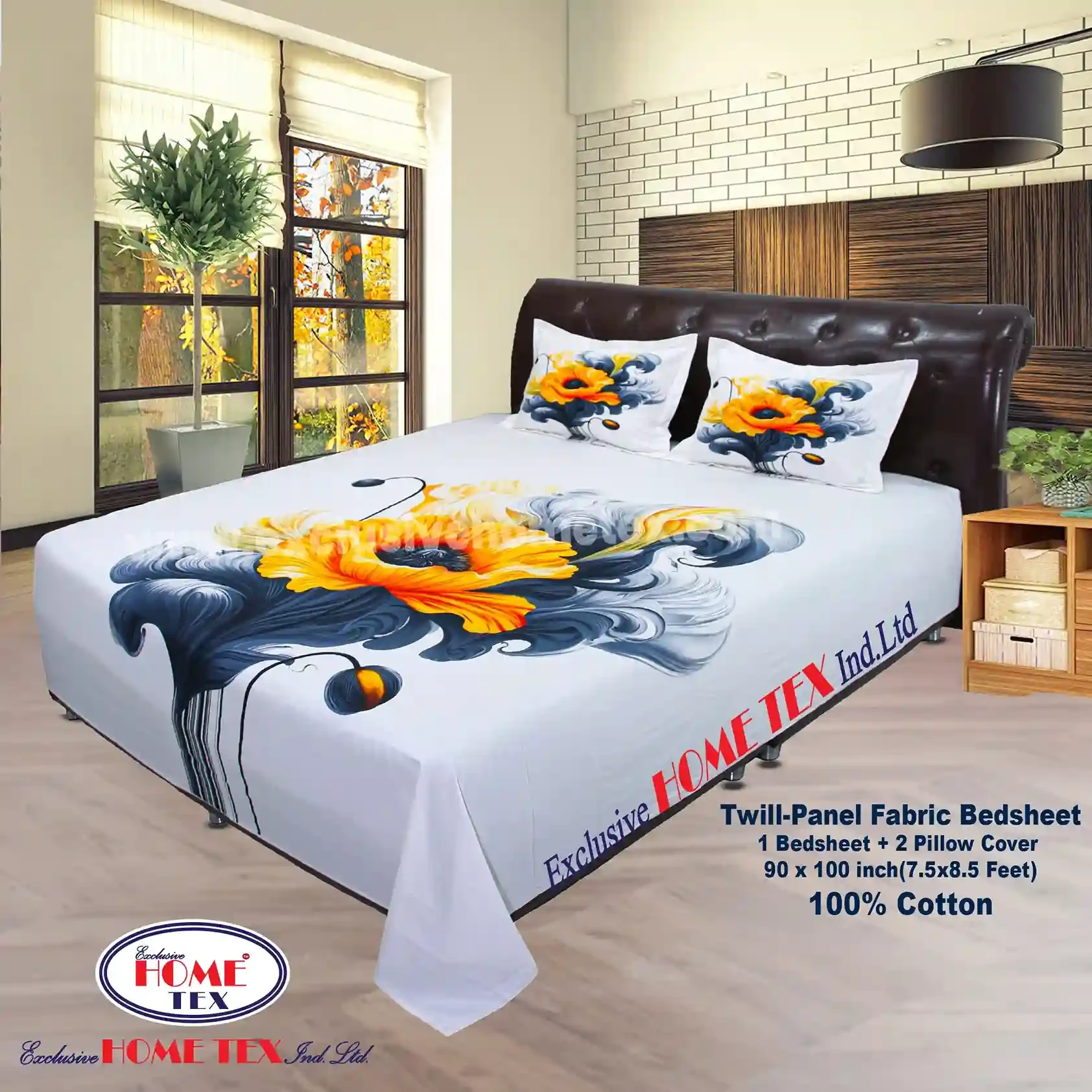 Twill-Panel Fabric Bedsheet (RTP)