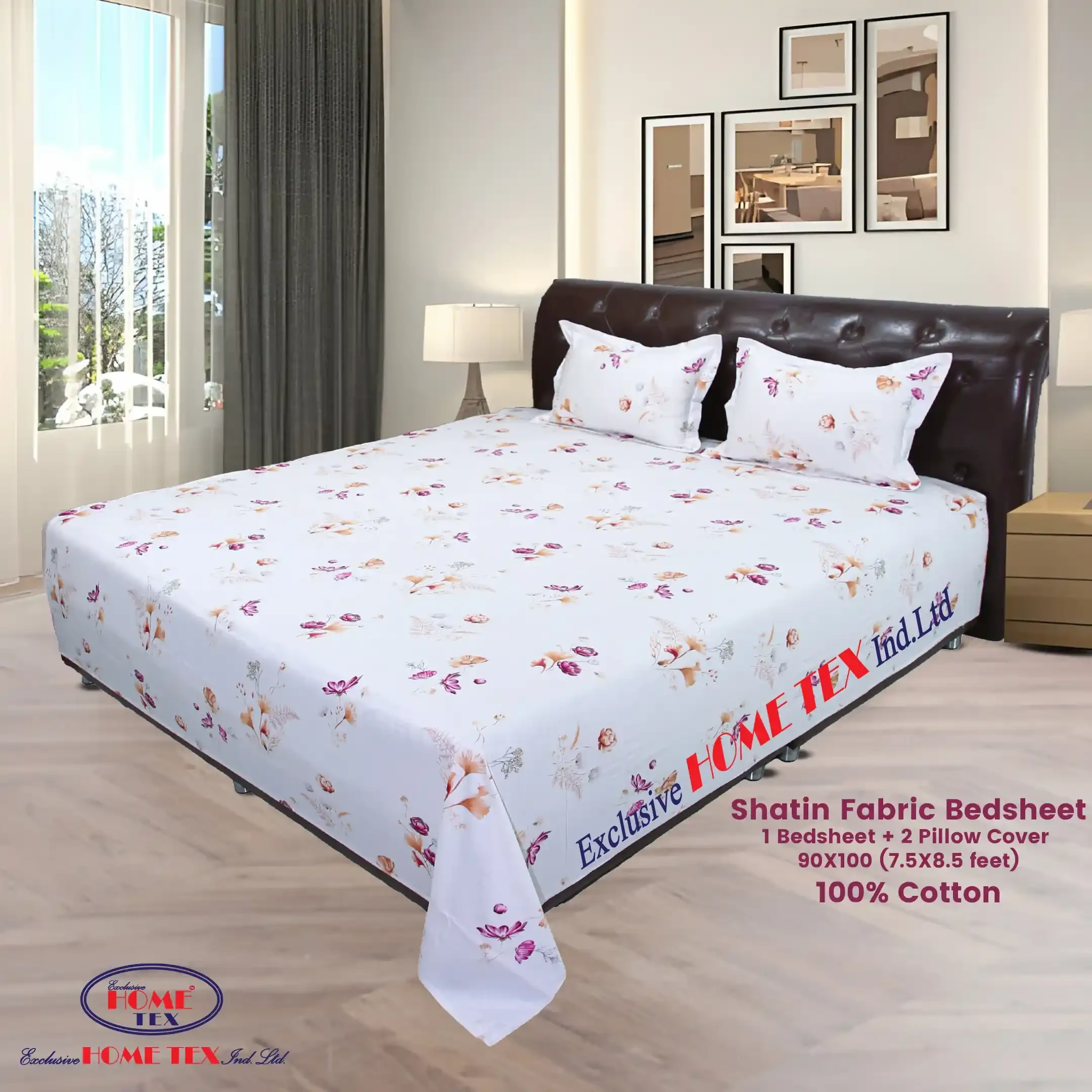 Shatin Fabric Bedsheet (VRS)