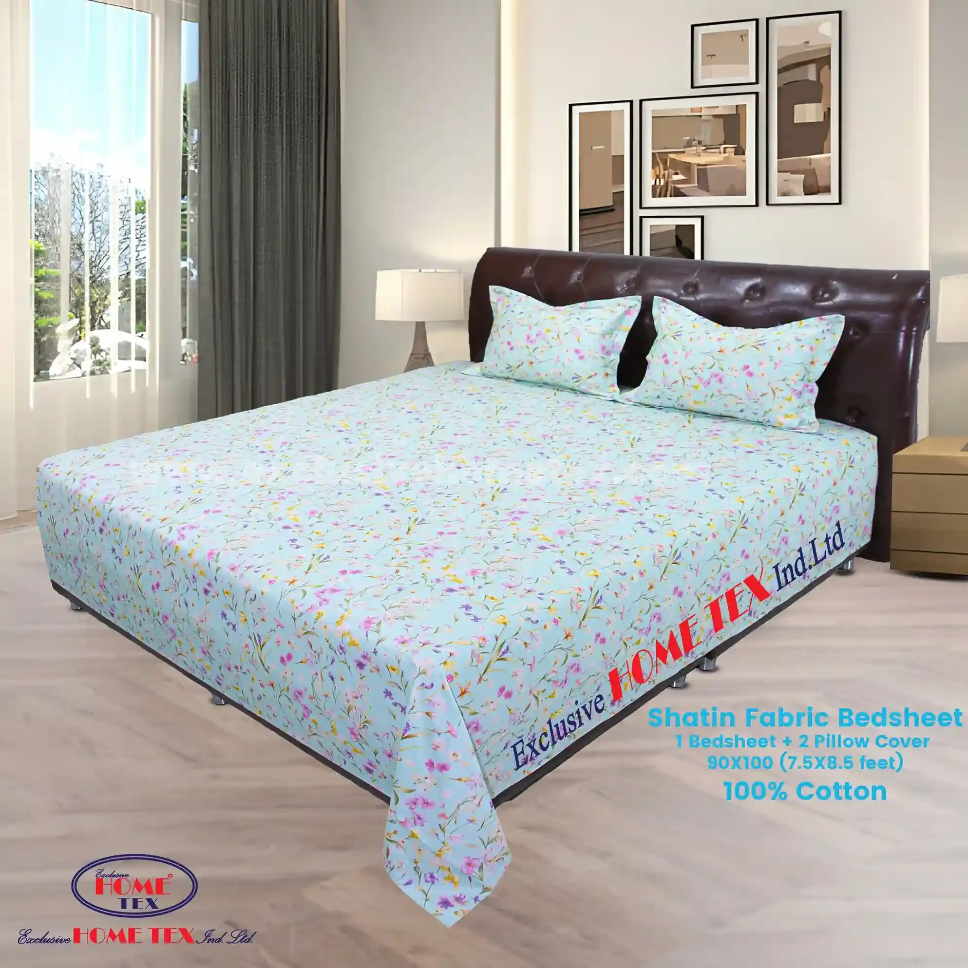 Satin Fabric Bedsheet (VRS)