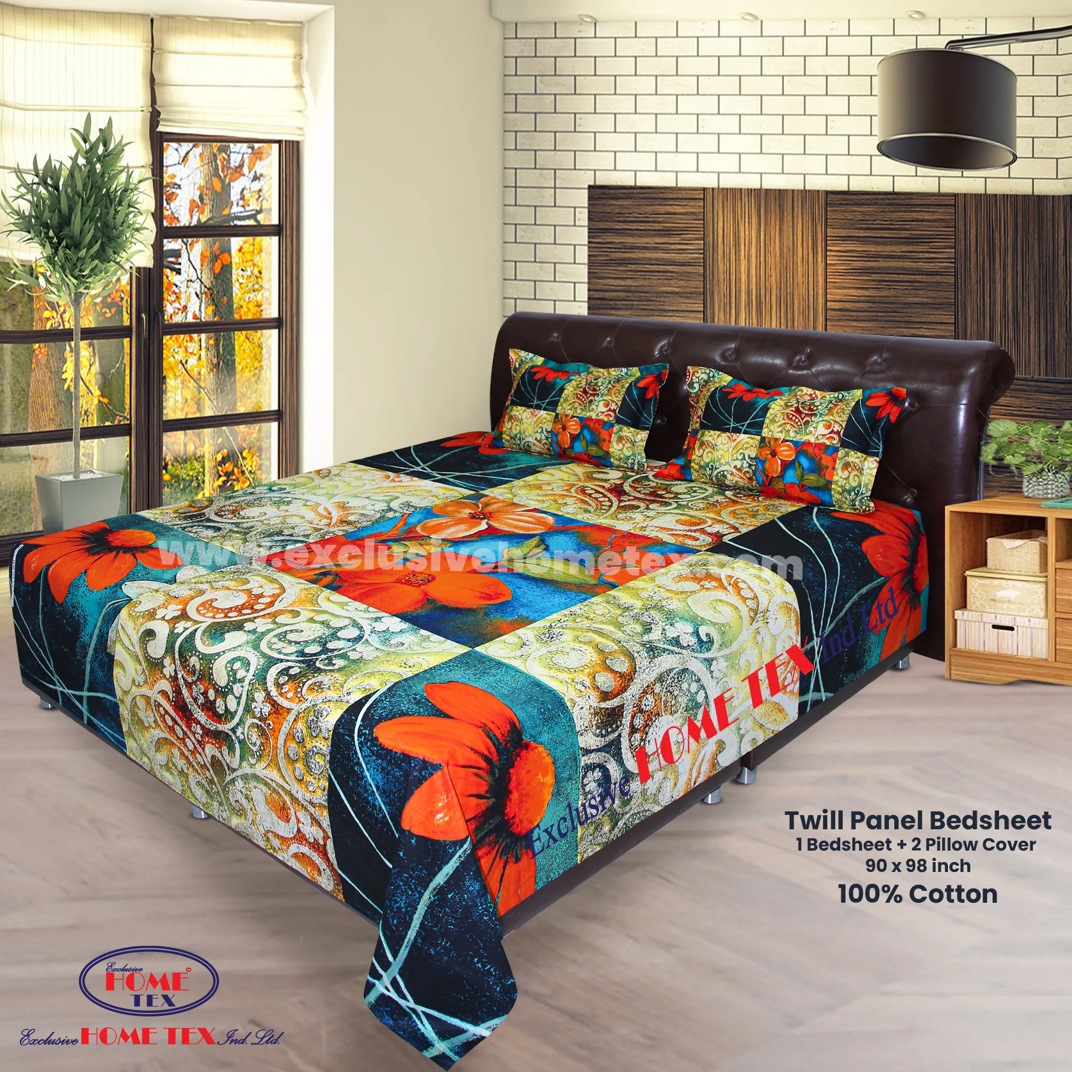 Twill-Panel Fabric Bedsheet (RTP)