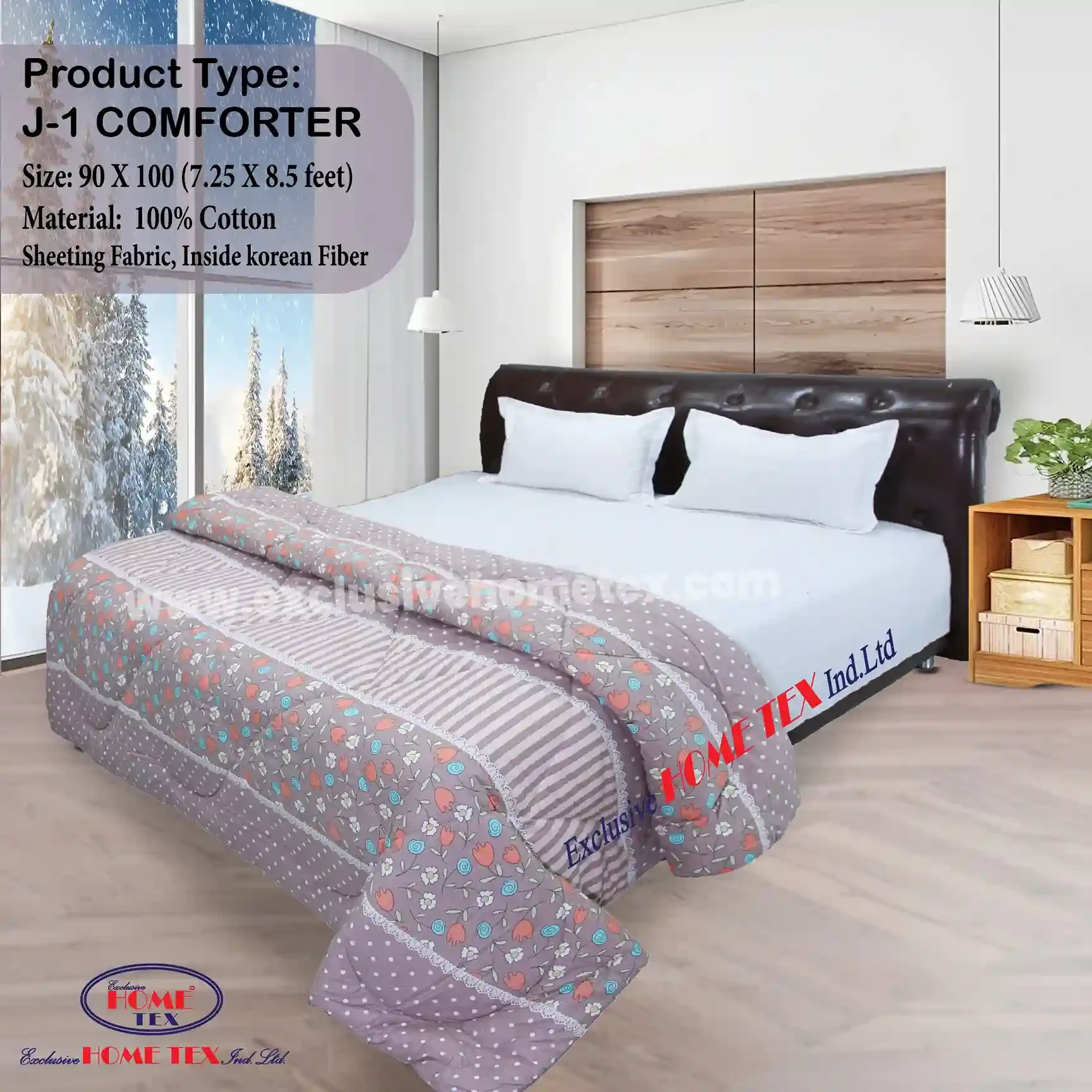 Sheeting Fabric Comforter (J-1)