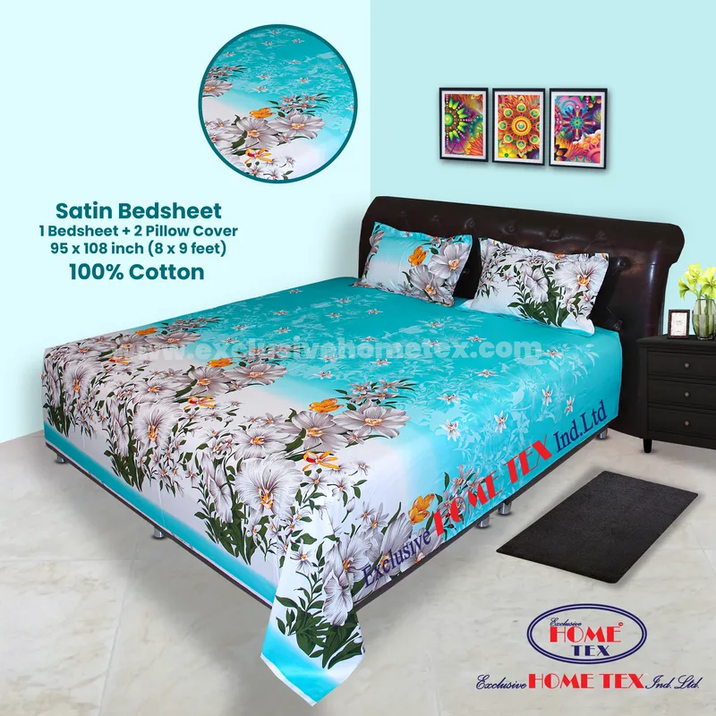 Satin Fabric Bedsheet (VRS)