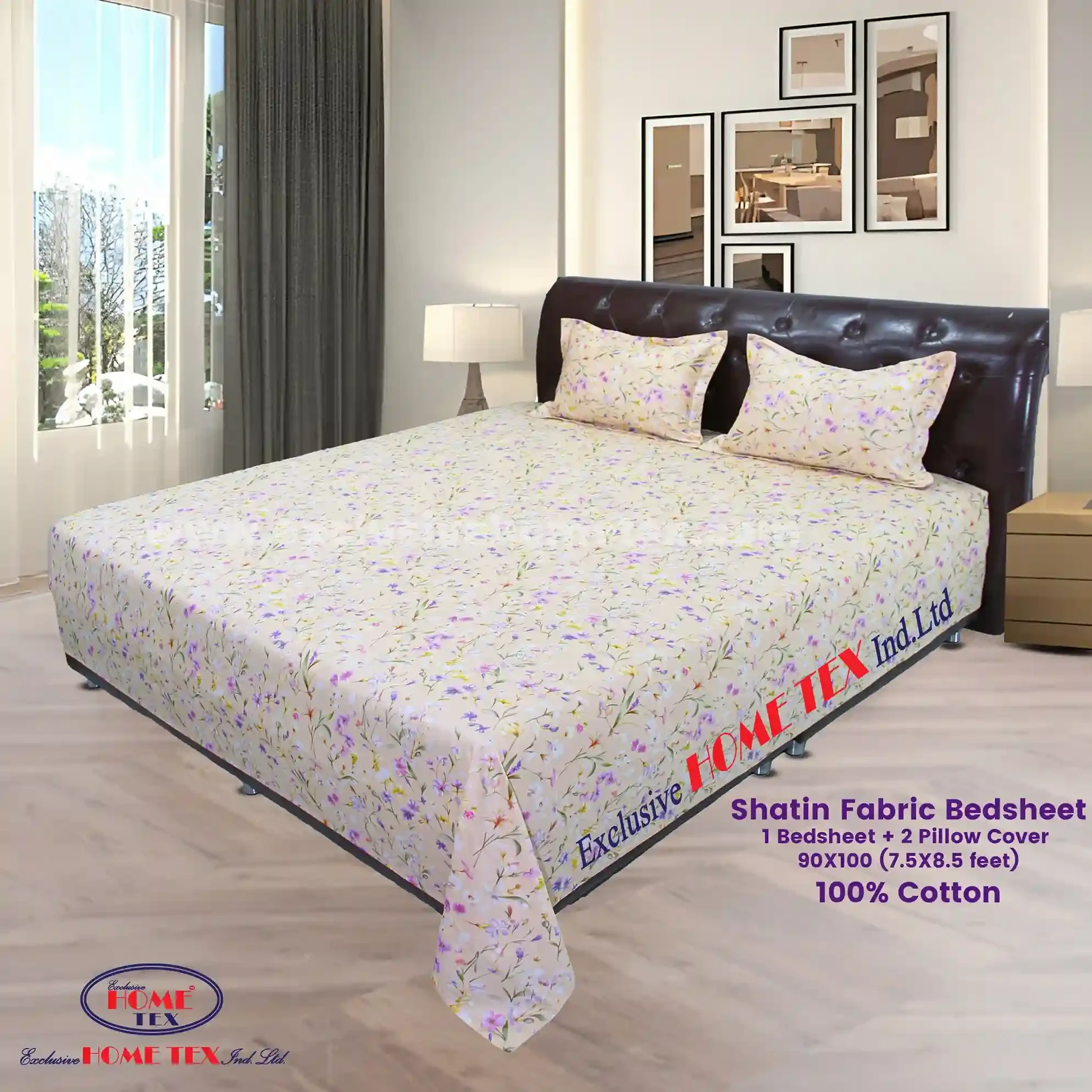 Satin Fabric Bedsheet (VRS)