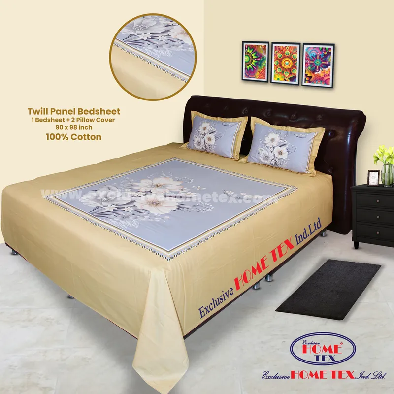 Twill-Panel Fabric Bedsheet (RTP)