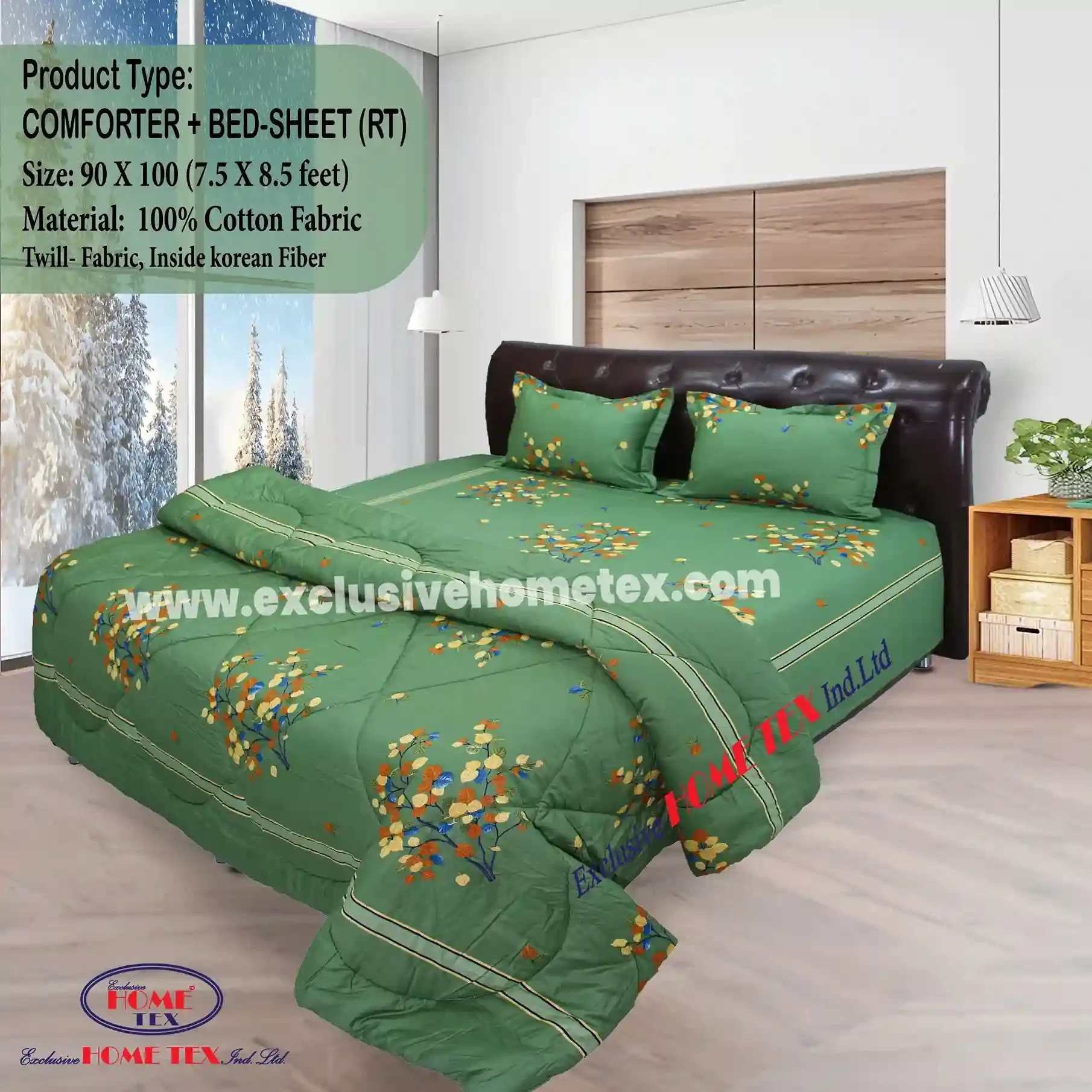 Twill Fabric Comforter + Bedsheet (RT)