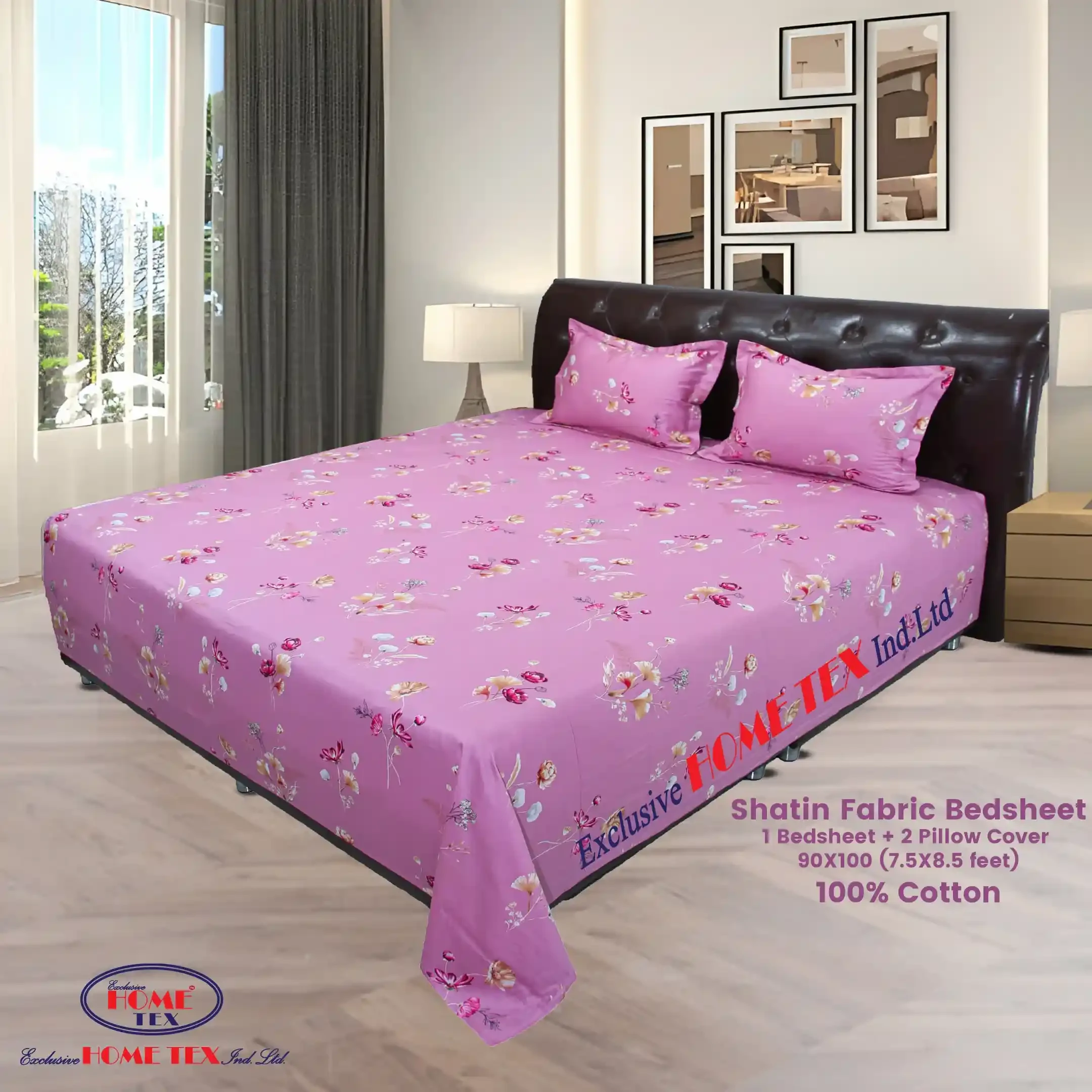 Shatin Fabric Bedsheet (VRS)