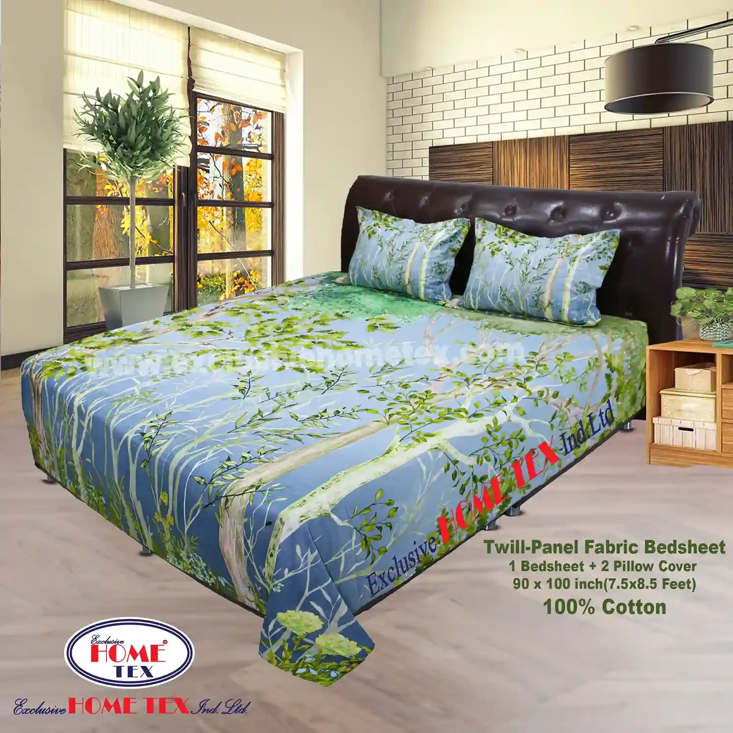 Twill-Panel Fabric Bedsheet (RTP)