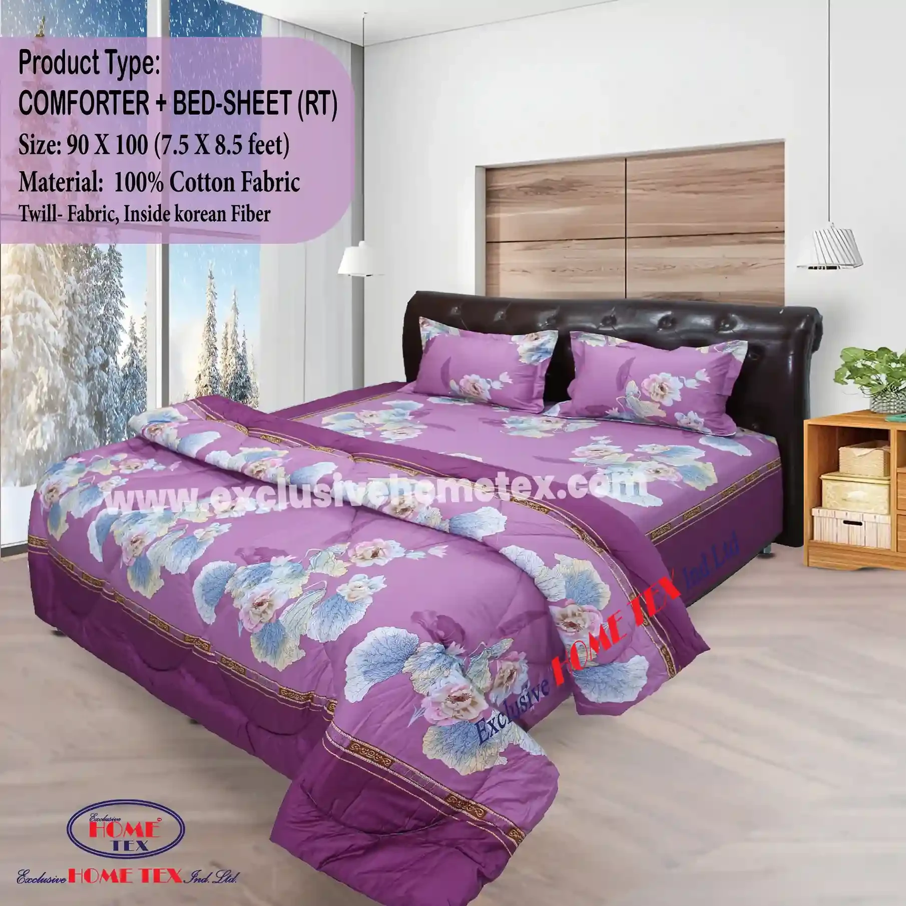 Twill Fabric Comforter + Bedsheet (RT)