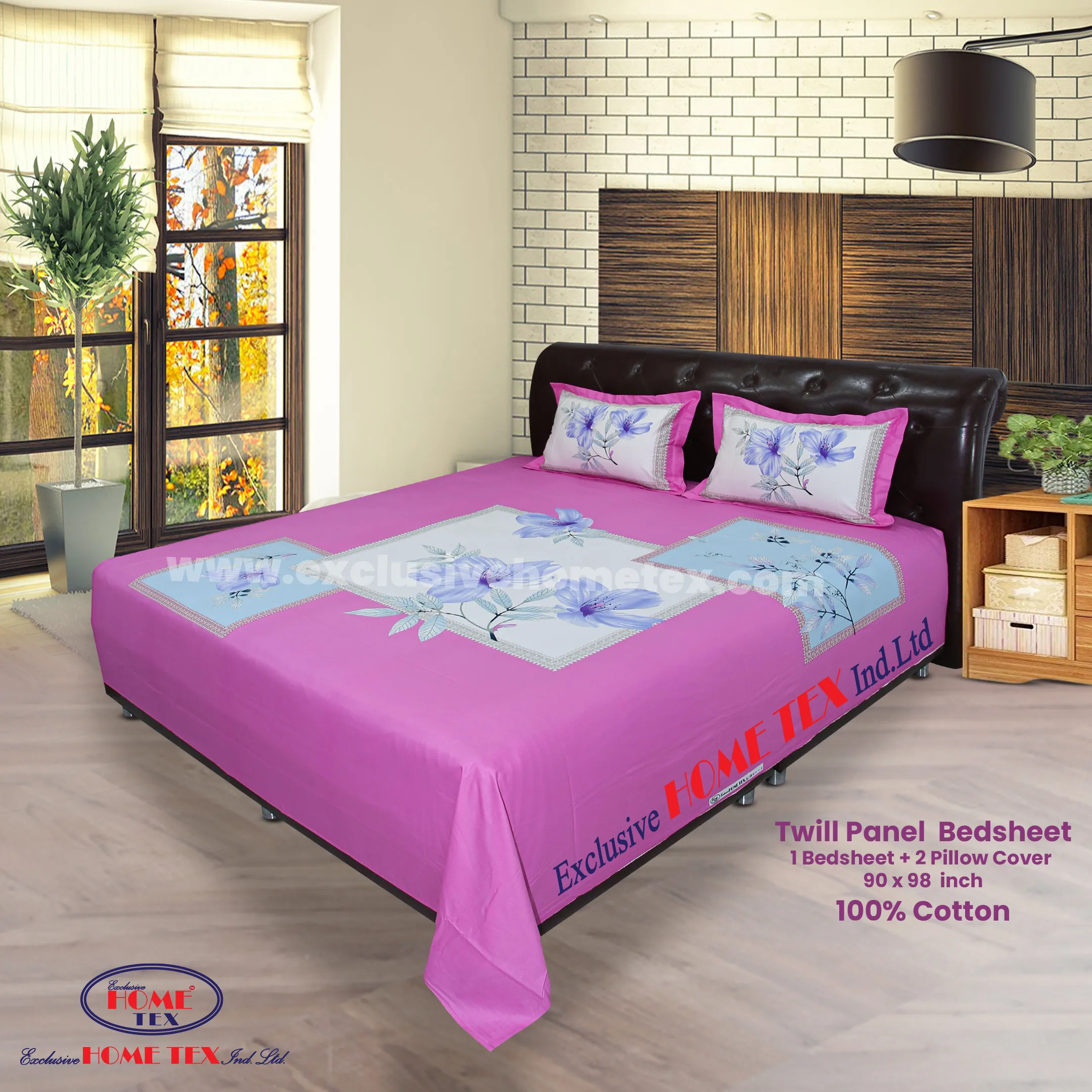 Twill-Panel Fabric Bedsheet (RTP)