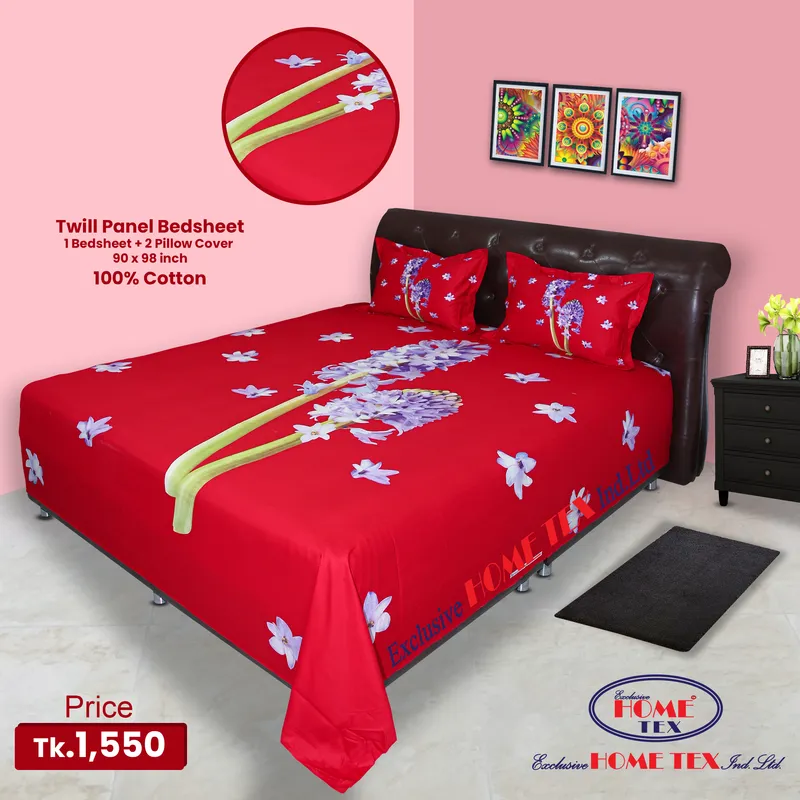 Twill-Panel Fabric Bedsheet (RTP)