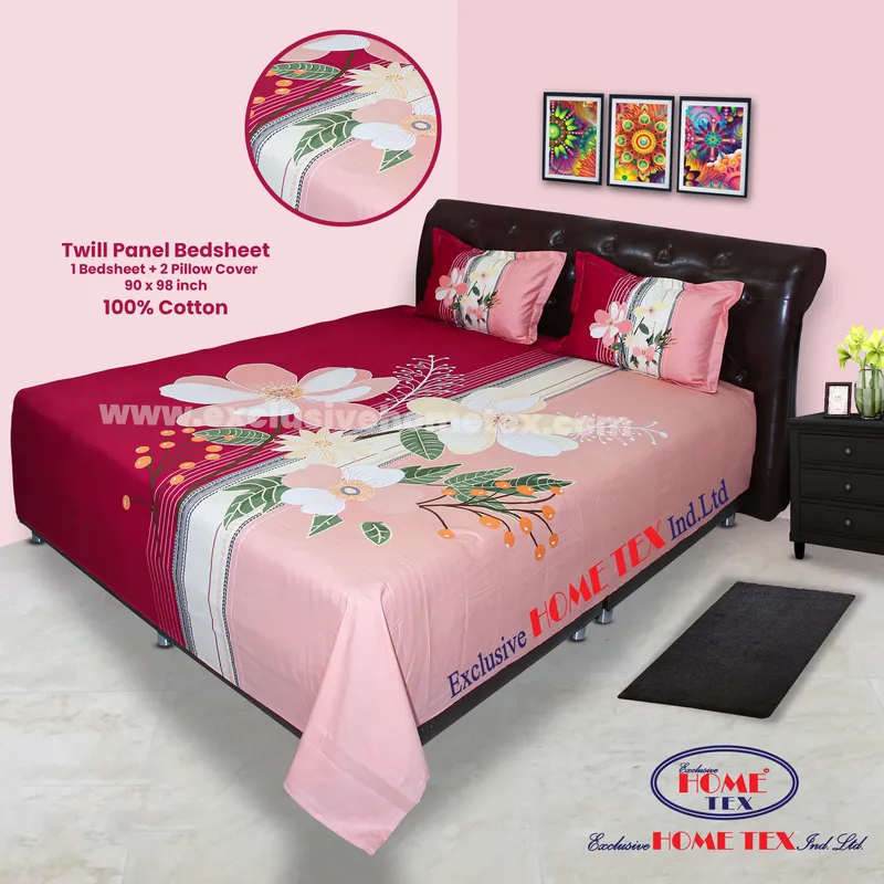 Twill-Panel Fabric Bedsheet (RTP)