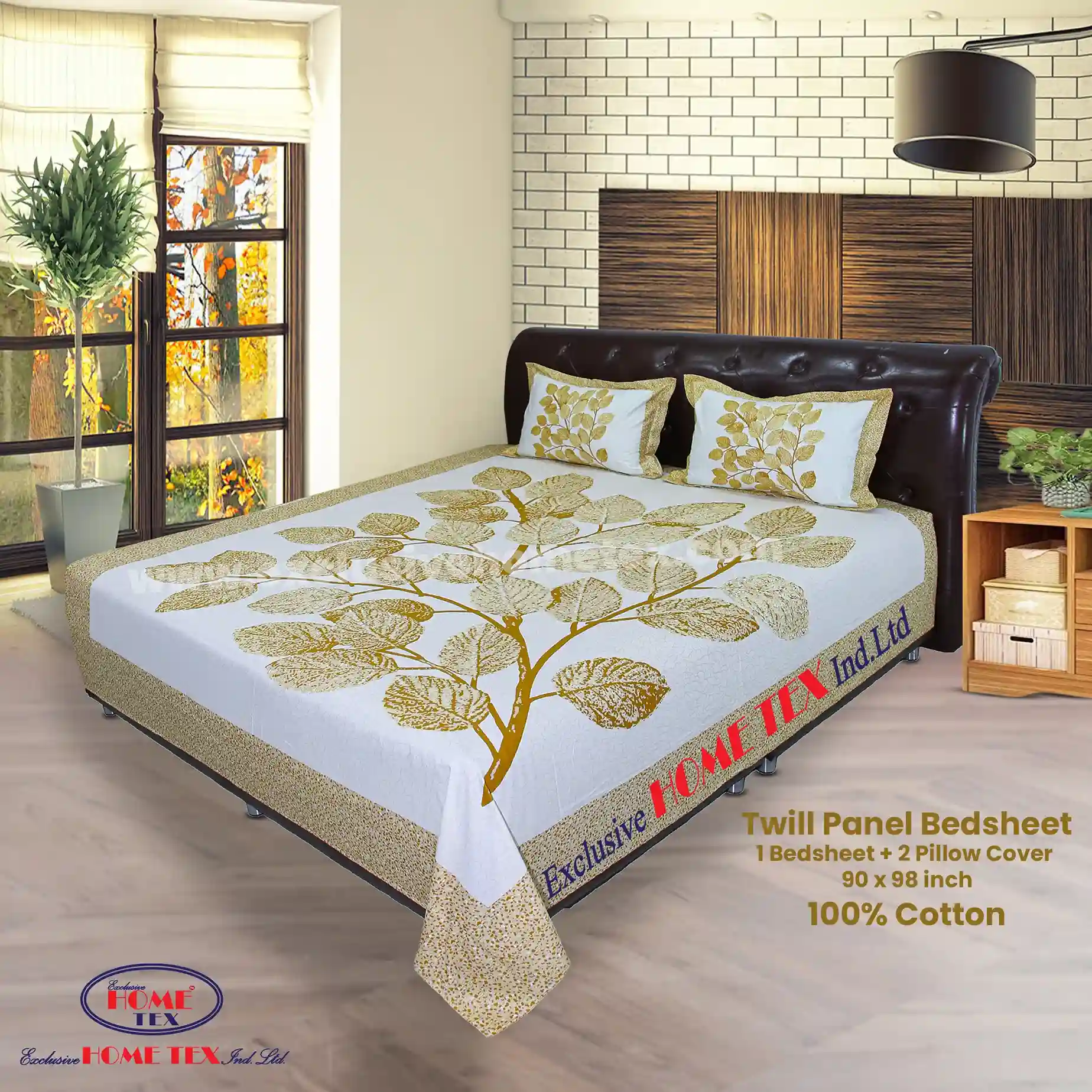 Twill-Panel Fabric Bedsheet (RTP)