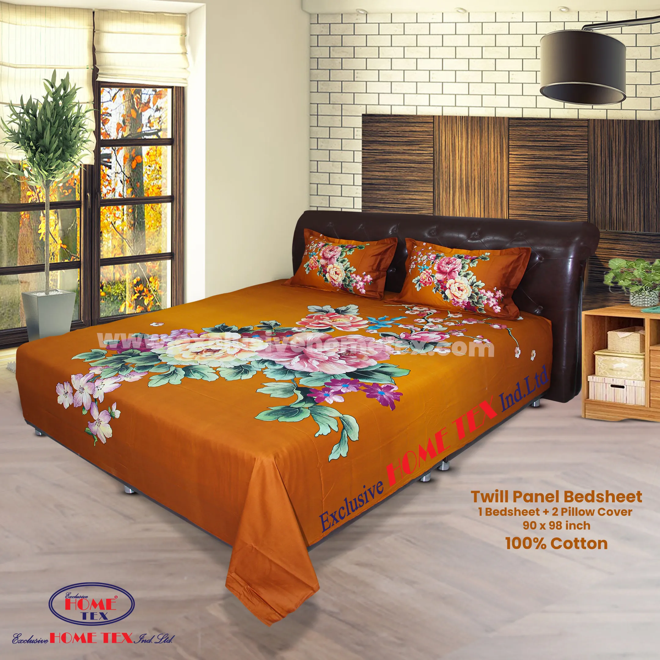 Twill-Panel Fabric Bedsheet (RTP)