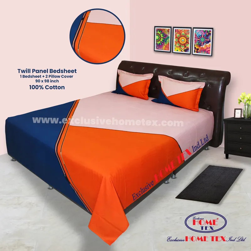 Twill-Panel Fabric Bedsheet (RTP)