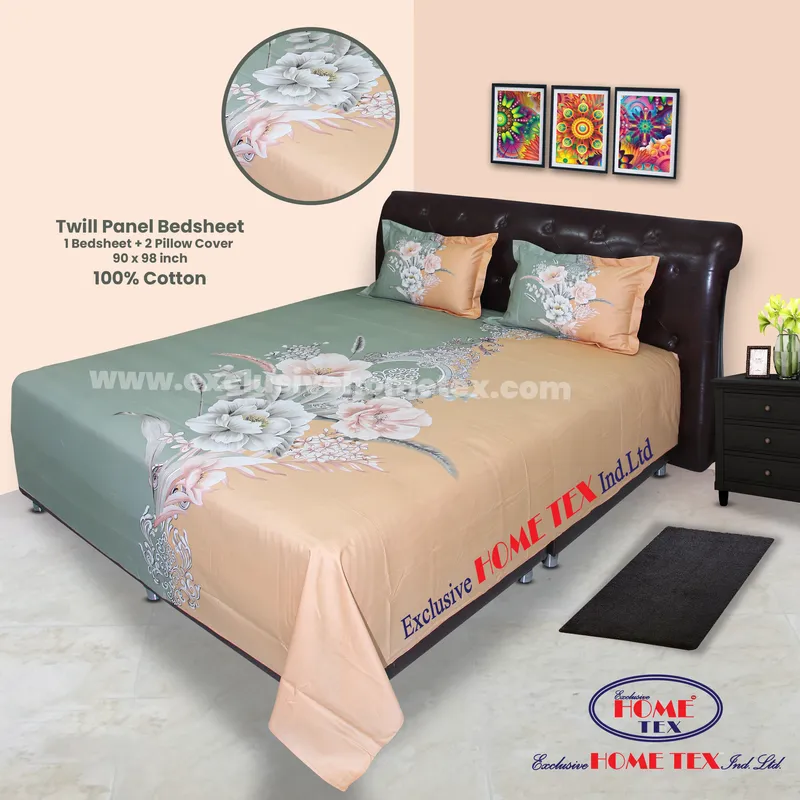 Twill-Panel Fabric Bedsheet (RTP)