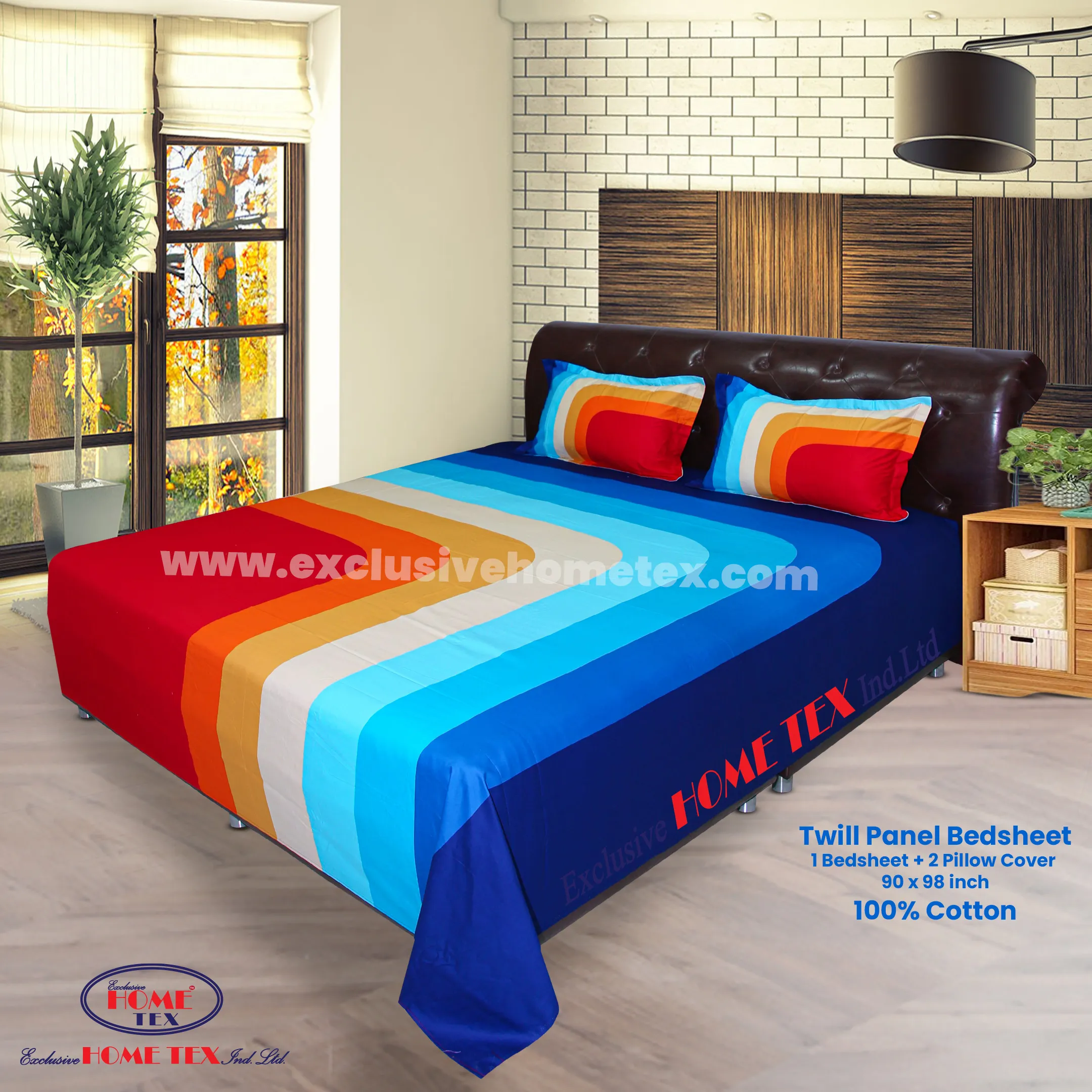 Twill-Panel Fabric Bedsheet (RTP)