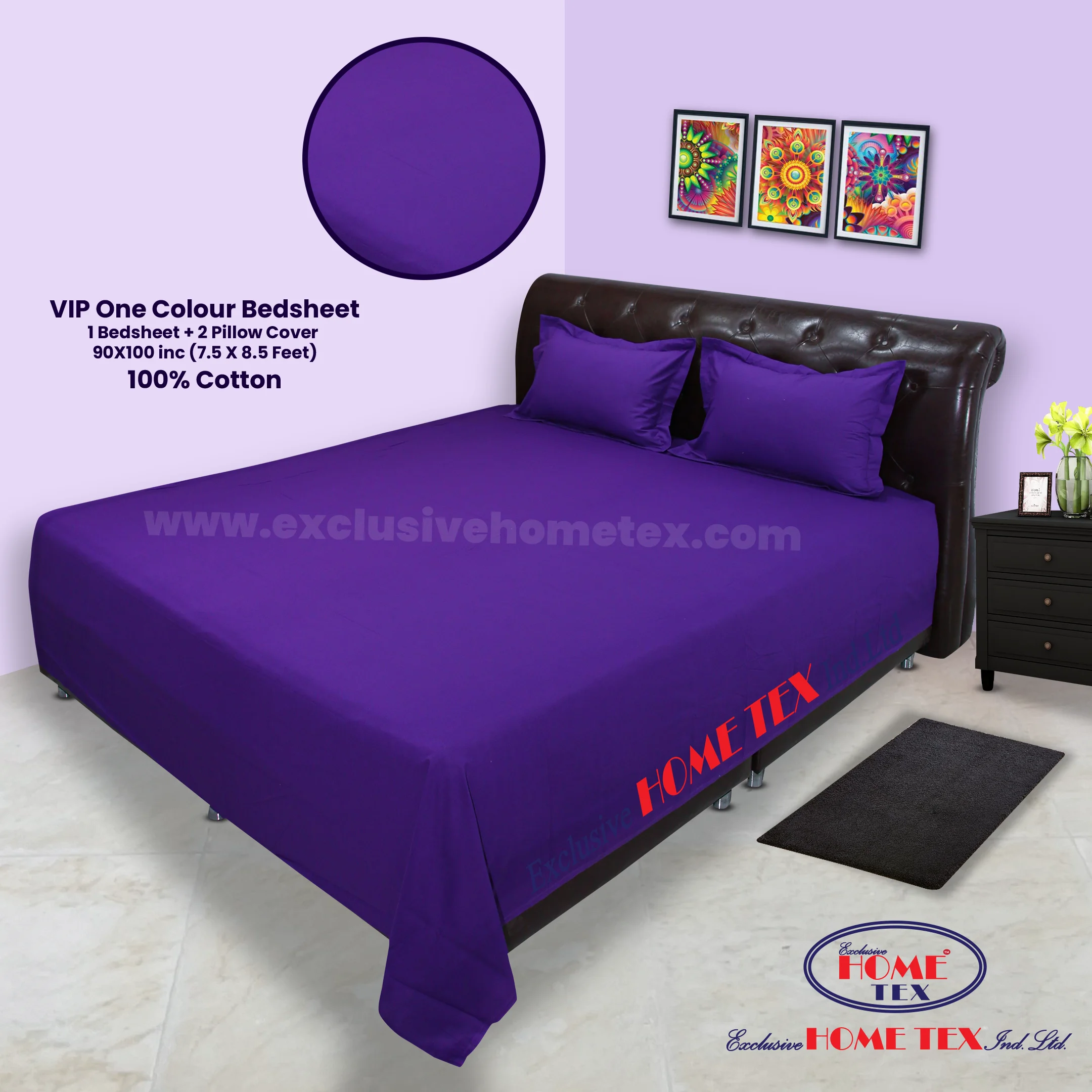 VIP One Colour Bedsheet