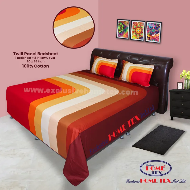 Twill-Panel Fabric Bedsheet (RTP)