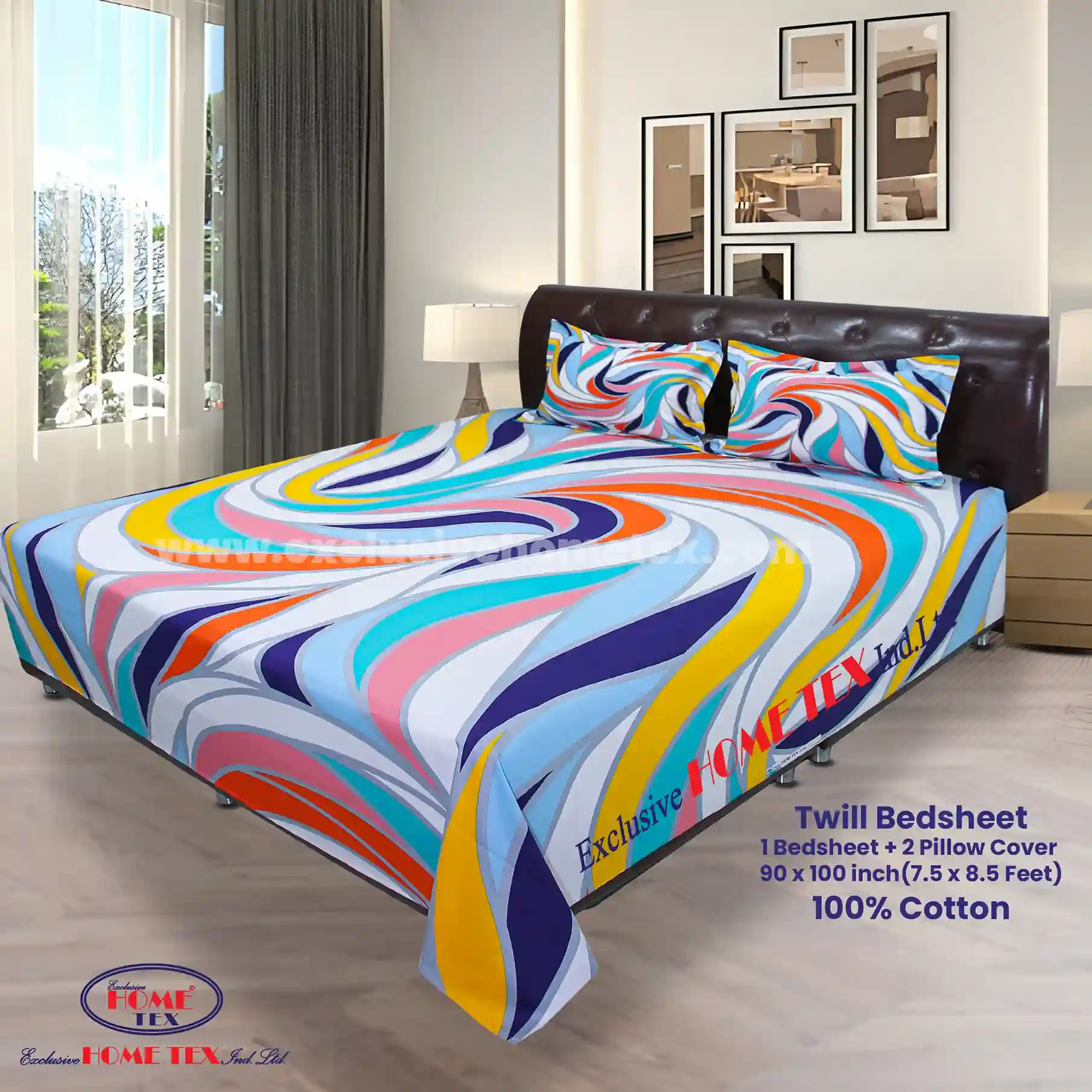 Twill-Panel Fabric Bedsheet (RTP)