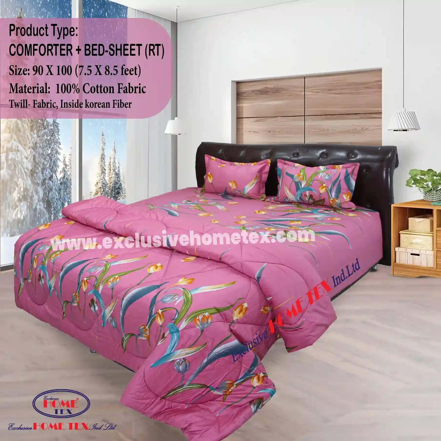 Twill Fabric Comforter + Bedsheet (RT)