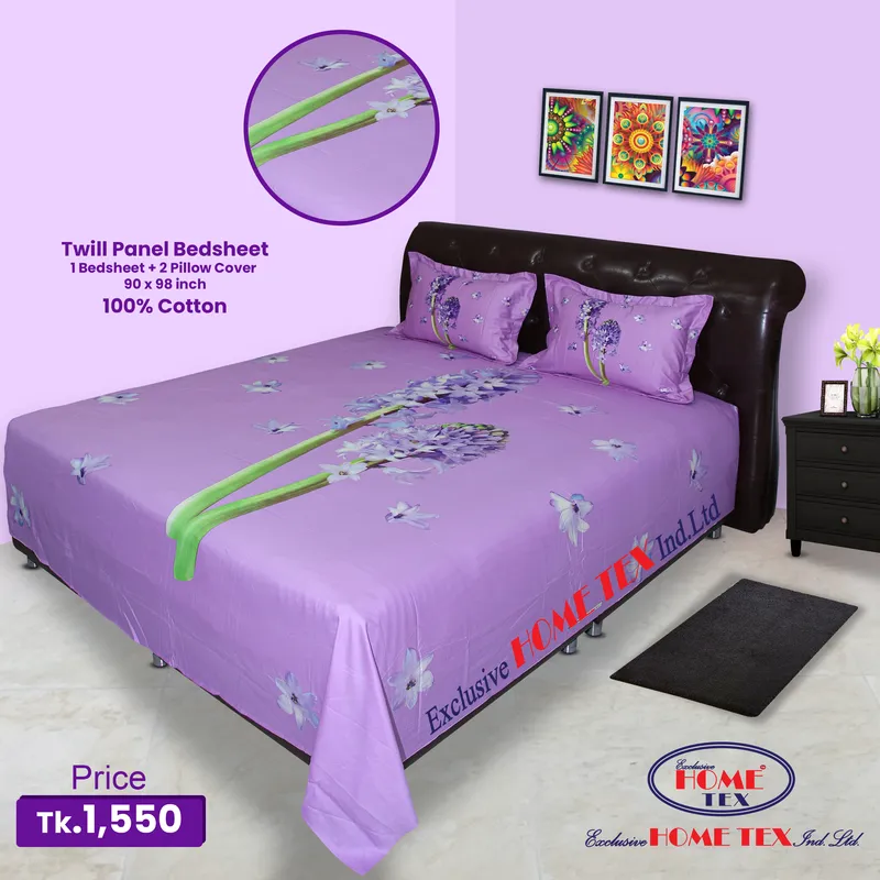 Twill-Panel Fabric Bedsheet (RTP)