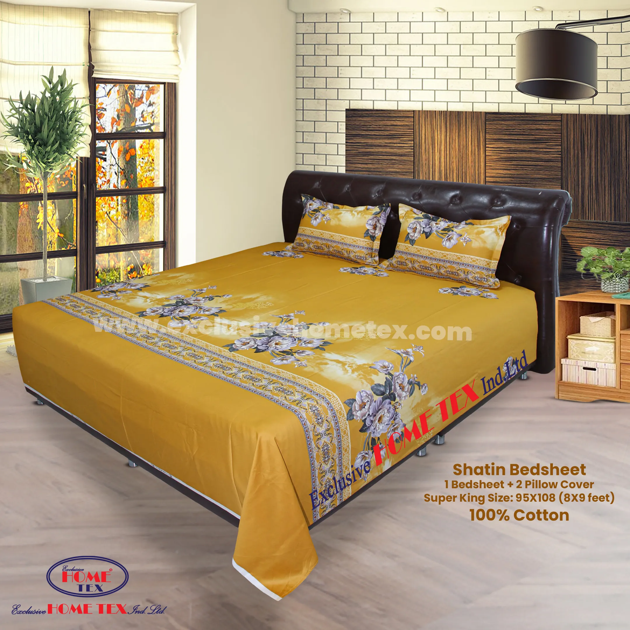 Satin Fabric Bedsheet (VRS)