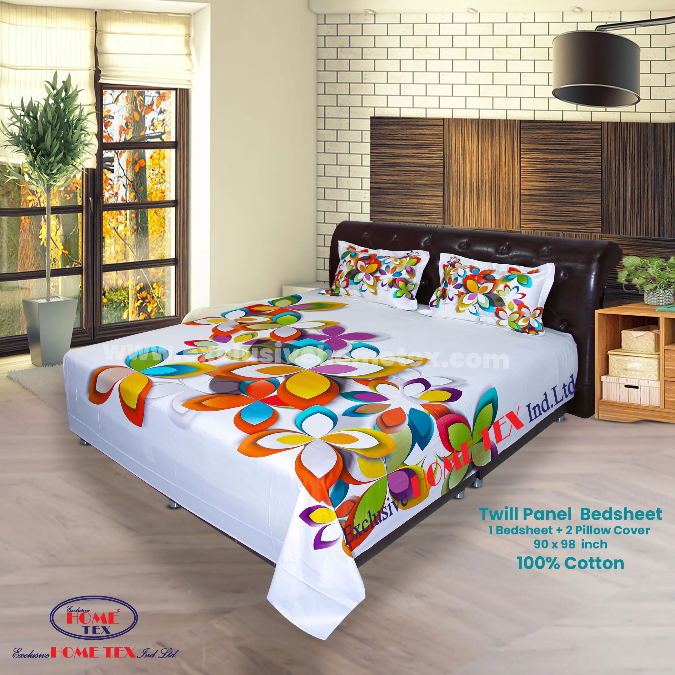 Twill-Panel Fabric Bedsheet (RTP)