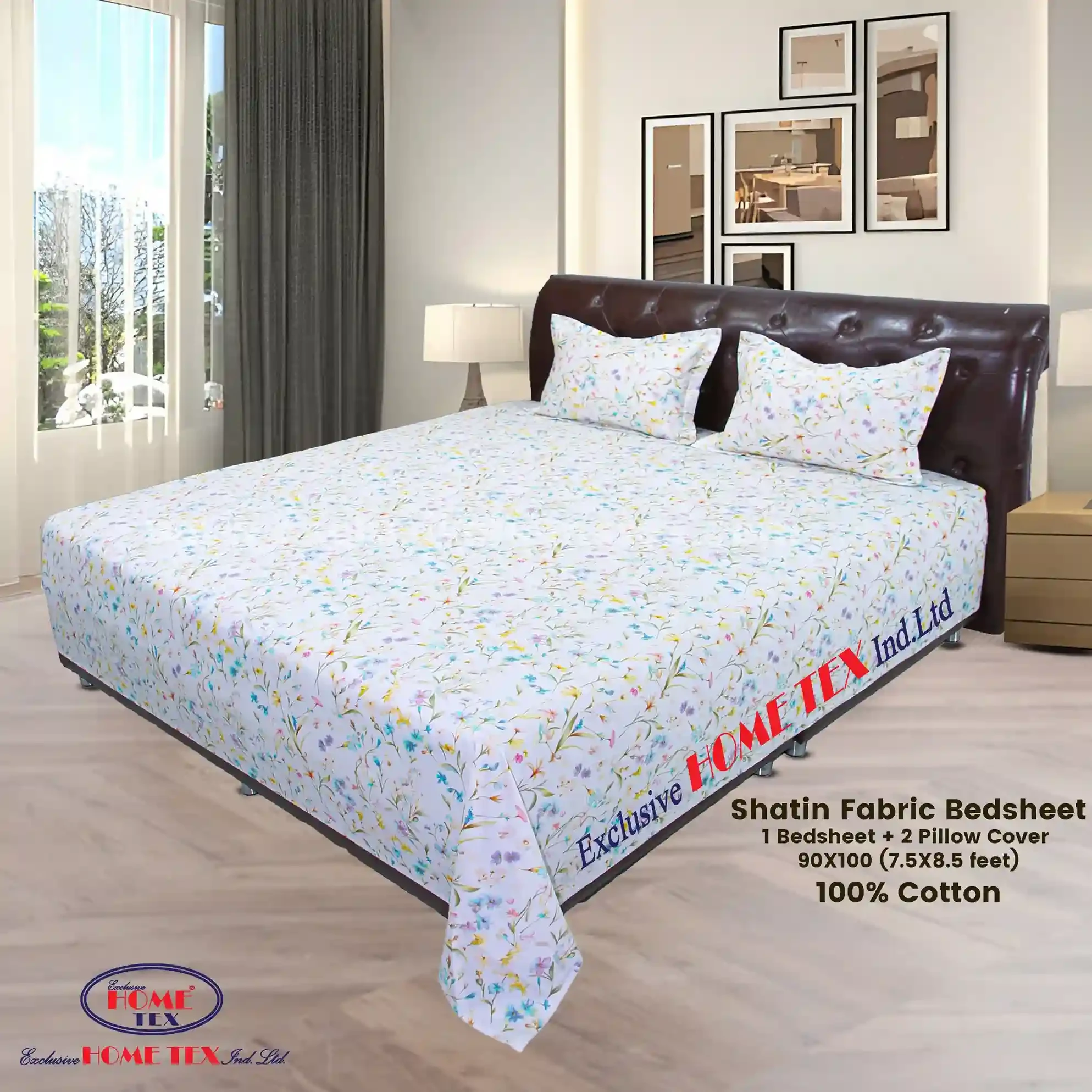 Satin Fabric Bedsheet (VRS)