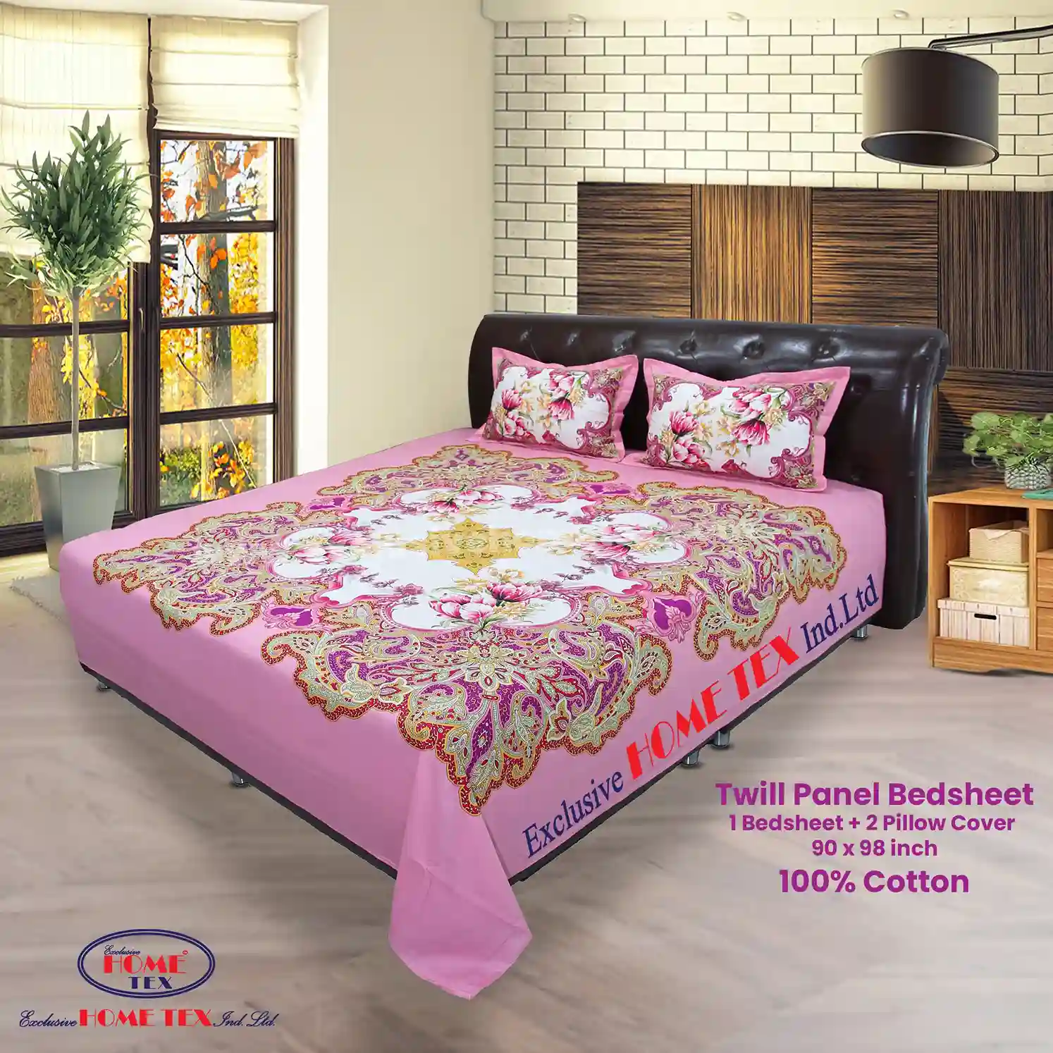 Twill-Panel Fabric Bedsheet (RTP)