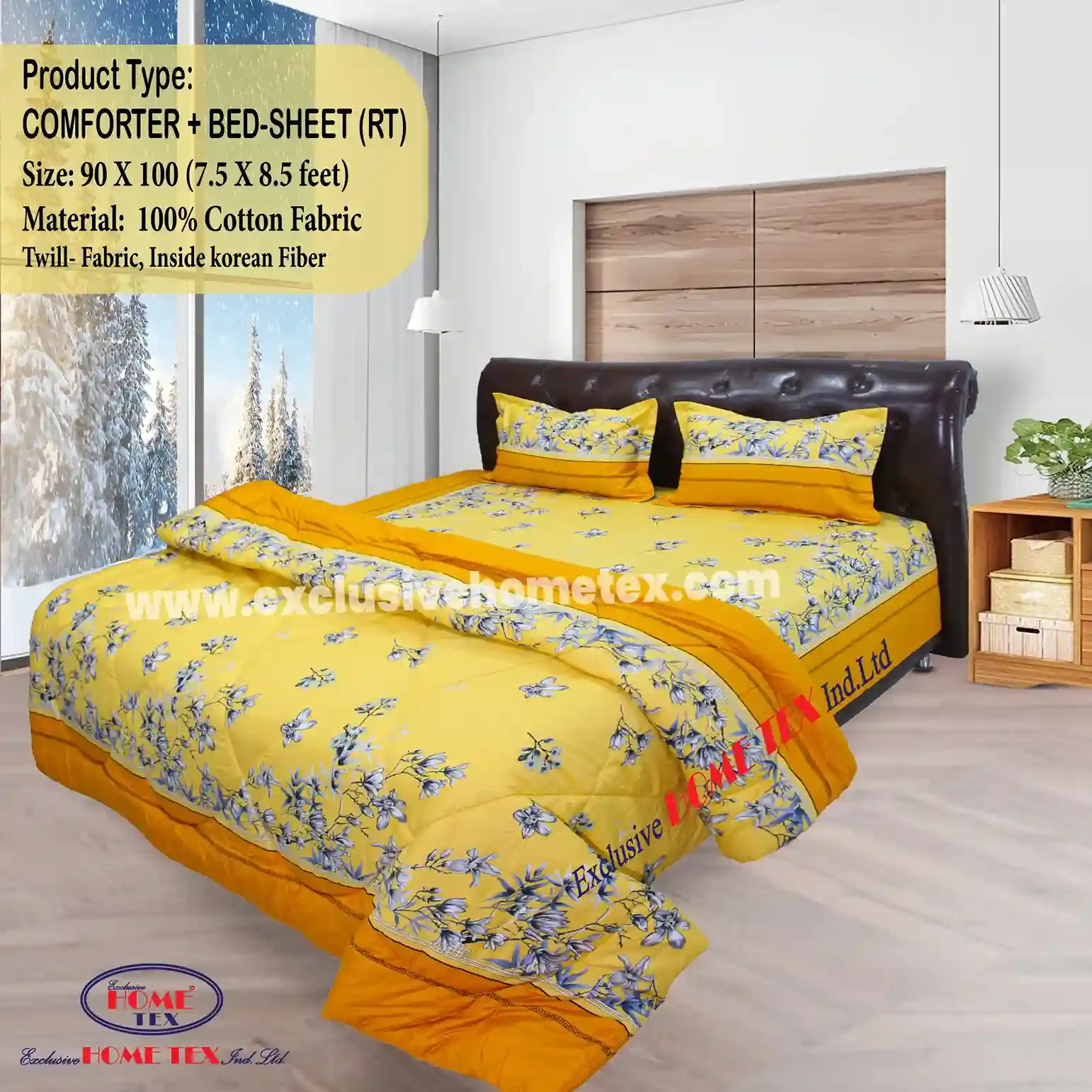 Twill Fabric Comforter + Bedsheet (RT)