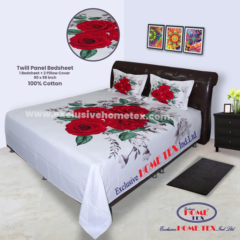 Twill-Panel Fabric Bedsheet (RTP)