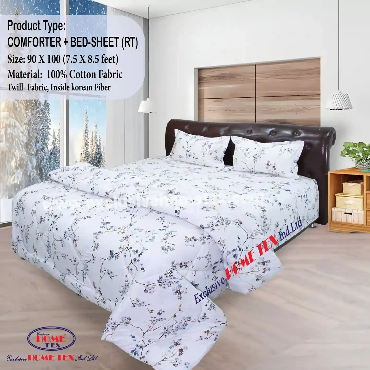 Twill Fabric Comforter + Bedsheet (RT)