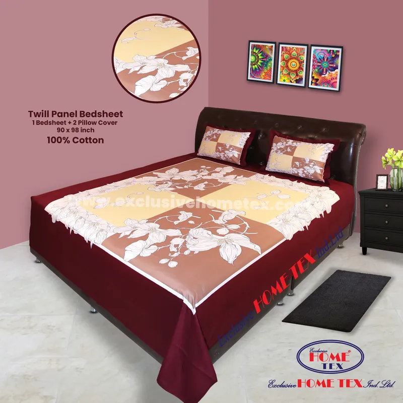 Twill-Panel Fabric Bedsheet (RTP)