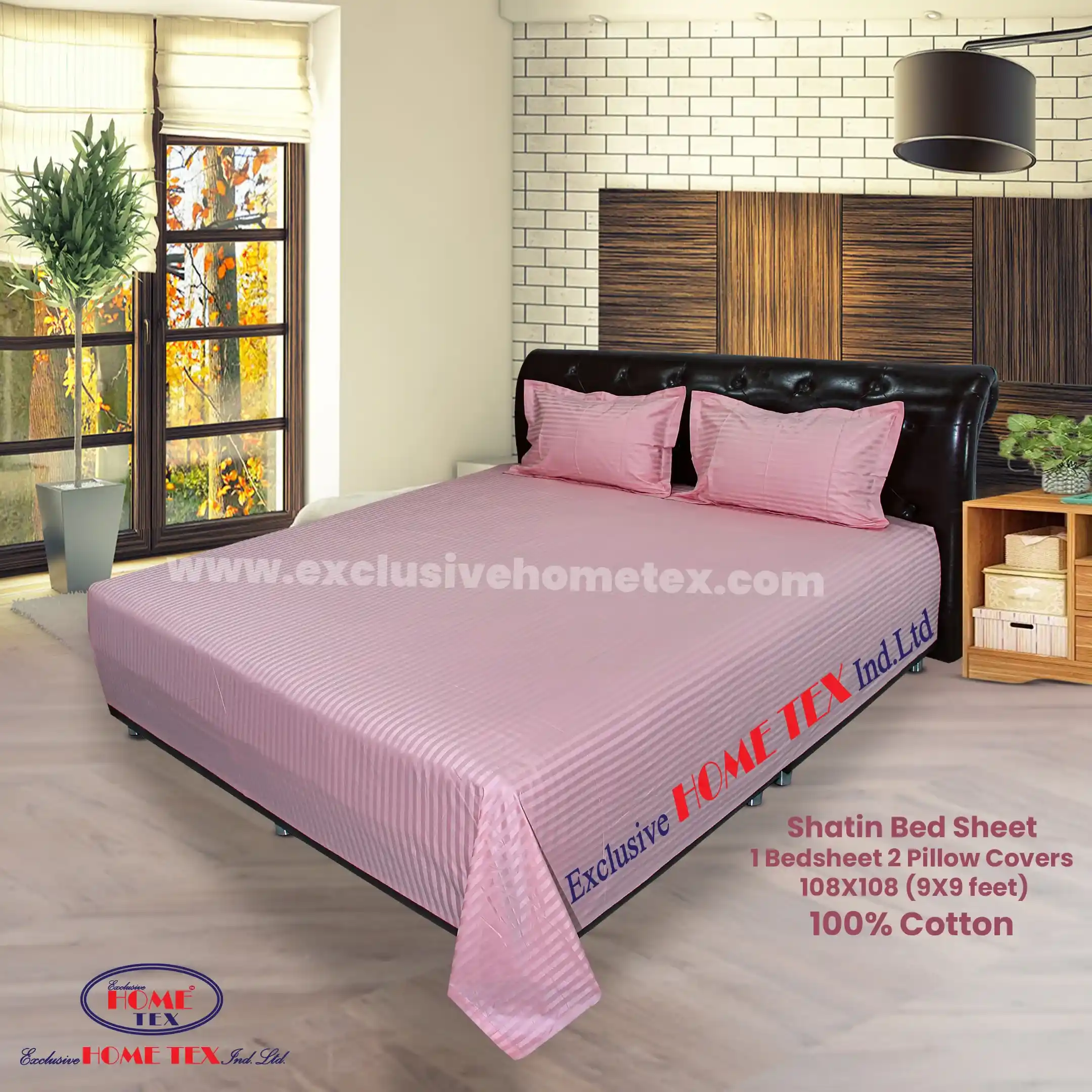 EXCLUSIVE STRIPE SHATIN BEDSHEET