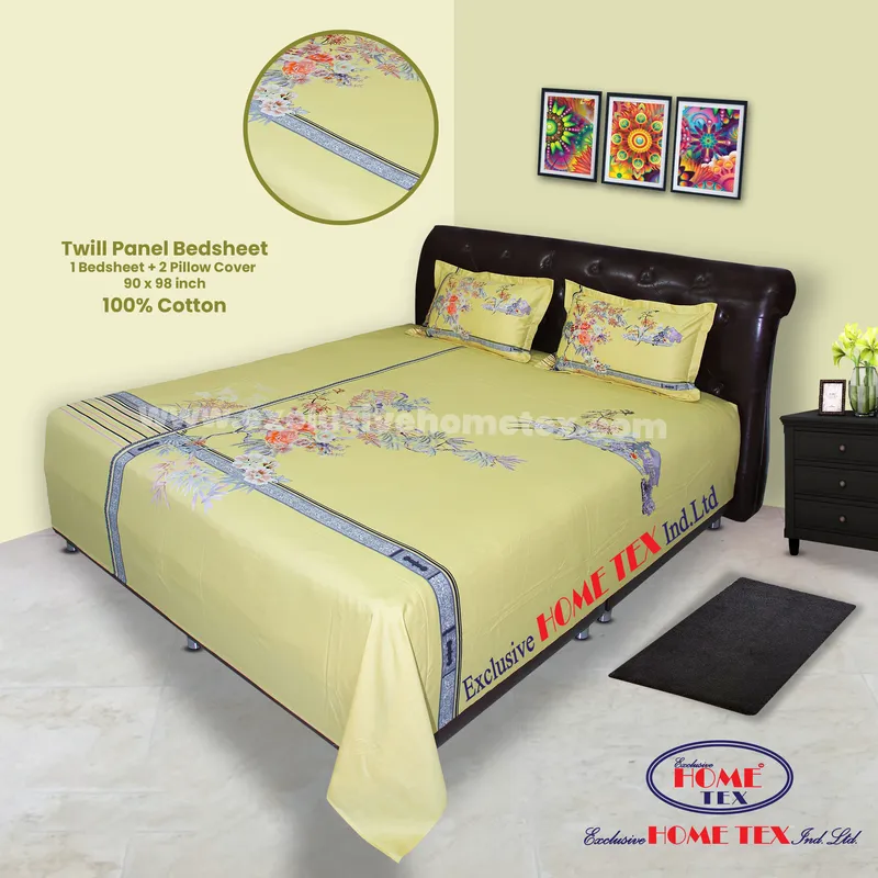 Twill-Panel Fabric Bedsheet (RTP)